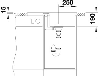Blanco Granitspüle »METRA 45 S Compact« aus SILGRANIT®