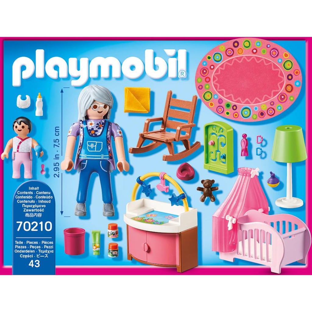 Playmobil® Konstruktions-Spielset »Babyzimmer (70210), Dollhouse«, (43 St.)