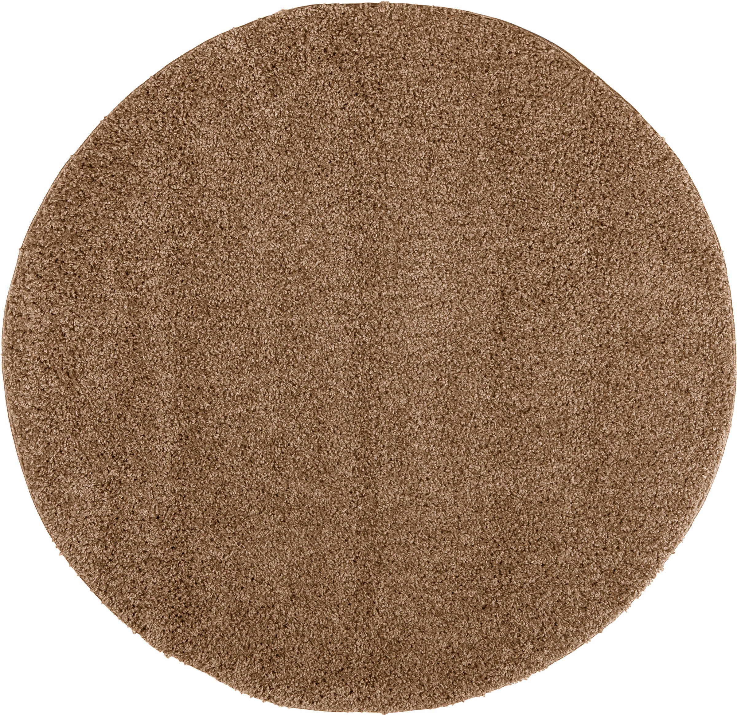my home Teppich »Viva rund« rund 45 mm Höhe Uni-Farben, einfarbig, besonders weich und kuschelig, Wohnzimmer