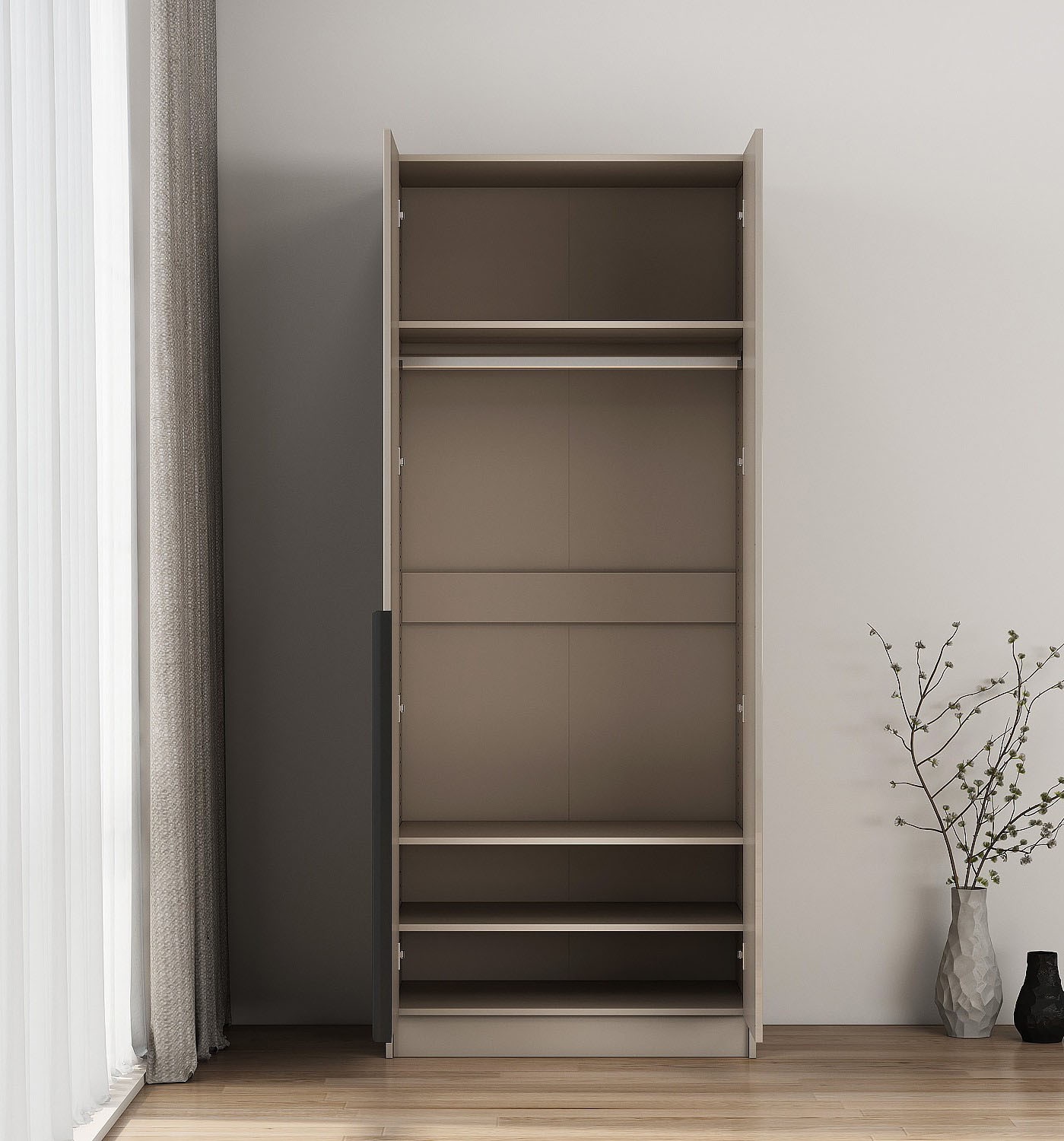 OTTO home Kleiderschrank »Annor Schlafzimmerschrank Breite 82cm hochglanz Schrank Garderobe«