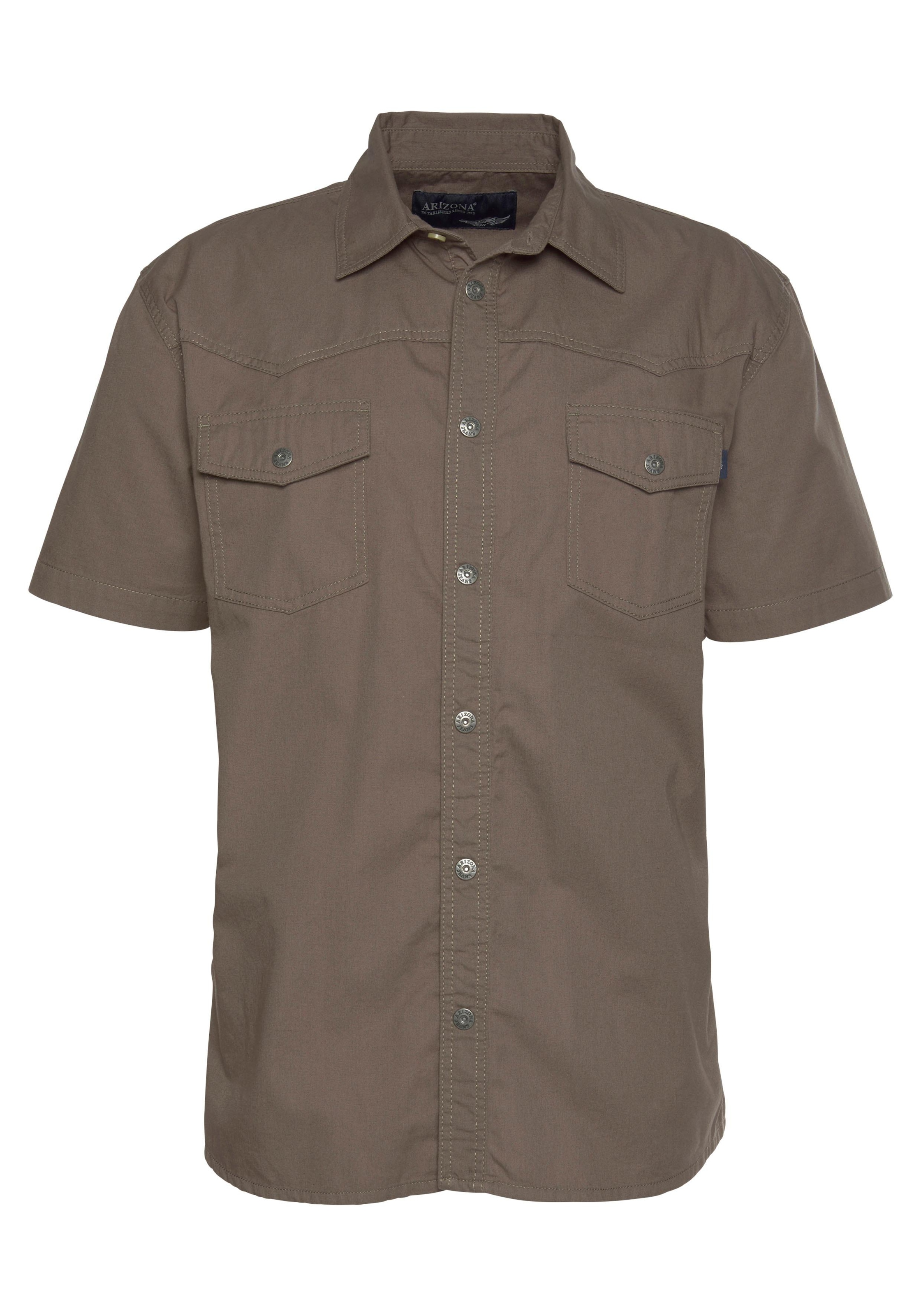 Arizona Kurzarmhemd, im Western-Stil