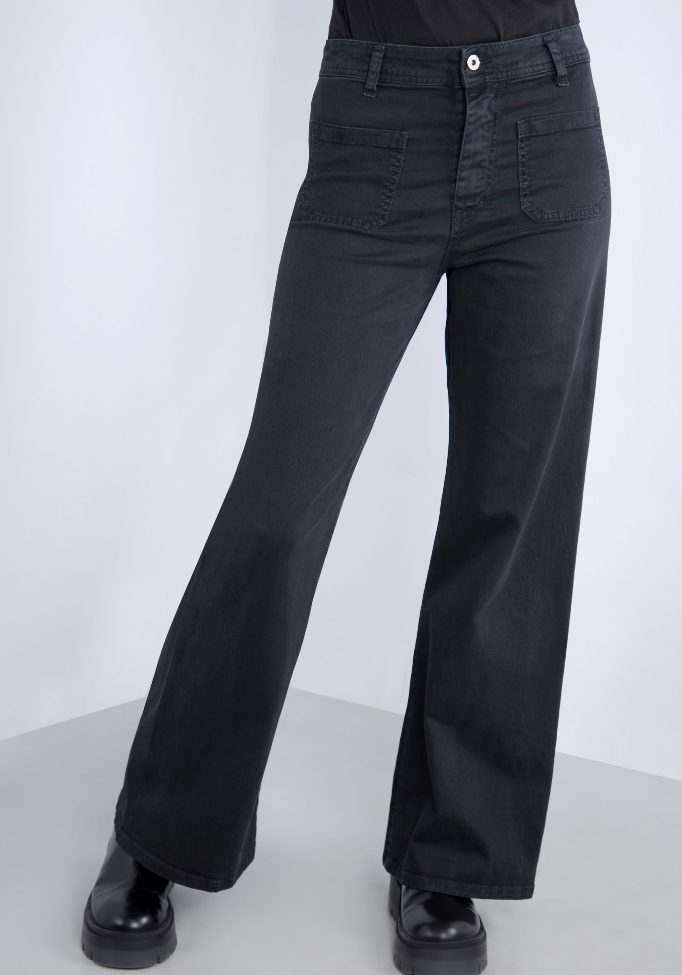 Please Jeans Schlaghose, aus hochwertigem Baumwollmix mit Stretch