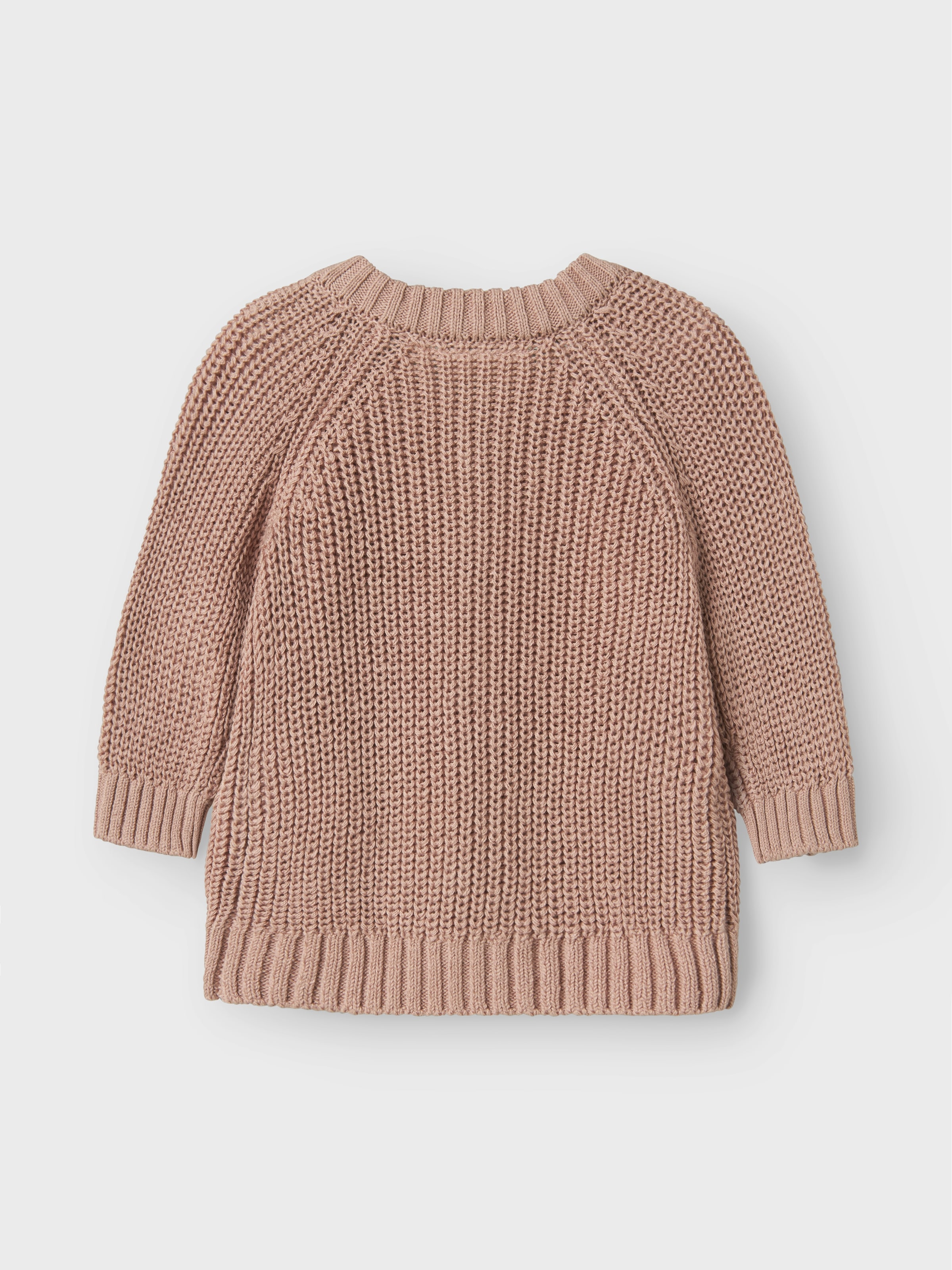 Lil' Atelier Strickjacke »NBNEMLEN LS KNIT CARD LIL NOOS« weiche Baumwolle, Rippstrick