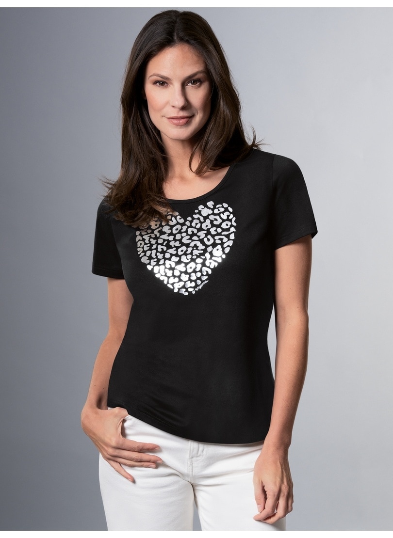 Trigema T-Shirt »TRIGEMA T-Shirt Herz im Leo-Print-Look« bestellen online  bei OTTO
