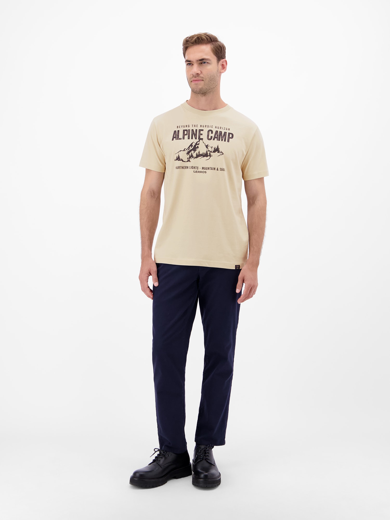 LERROS T-Shirt »Herren T-Shirt mit Outdoorprint«