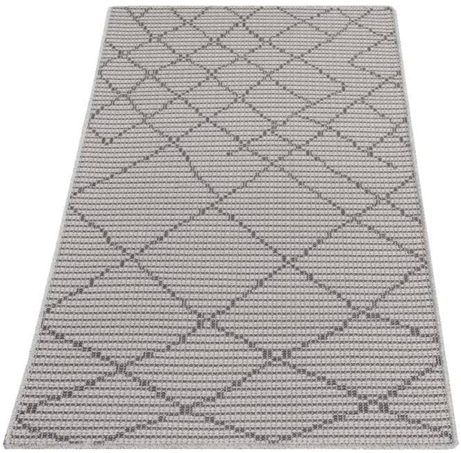 Carpet City Outdoorteppich »PALM3526«, rechteckig, 5 mm Höhe, Wetterfest & UV-beständig, für Balkon, Terrasse, Küche, flach gewebt