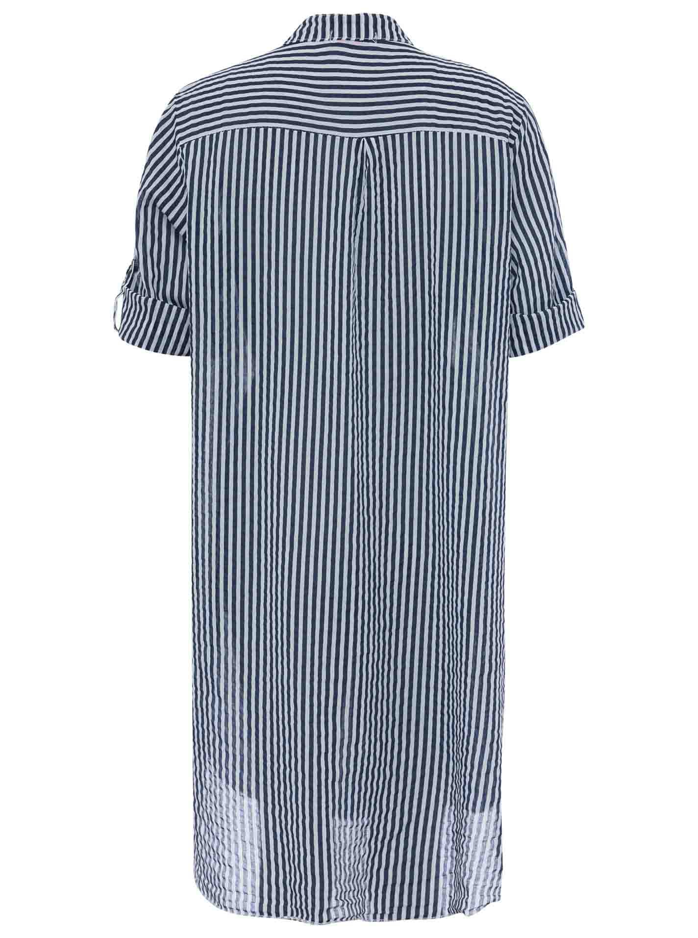 Zwillingsherz Longbluse »"Kida"« One Size, Streifen, Knopfleiste, Brusttaschen, 3/4-Arm