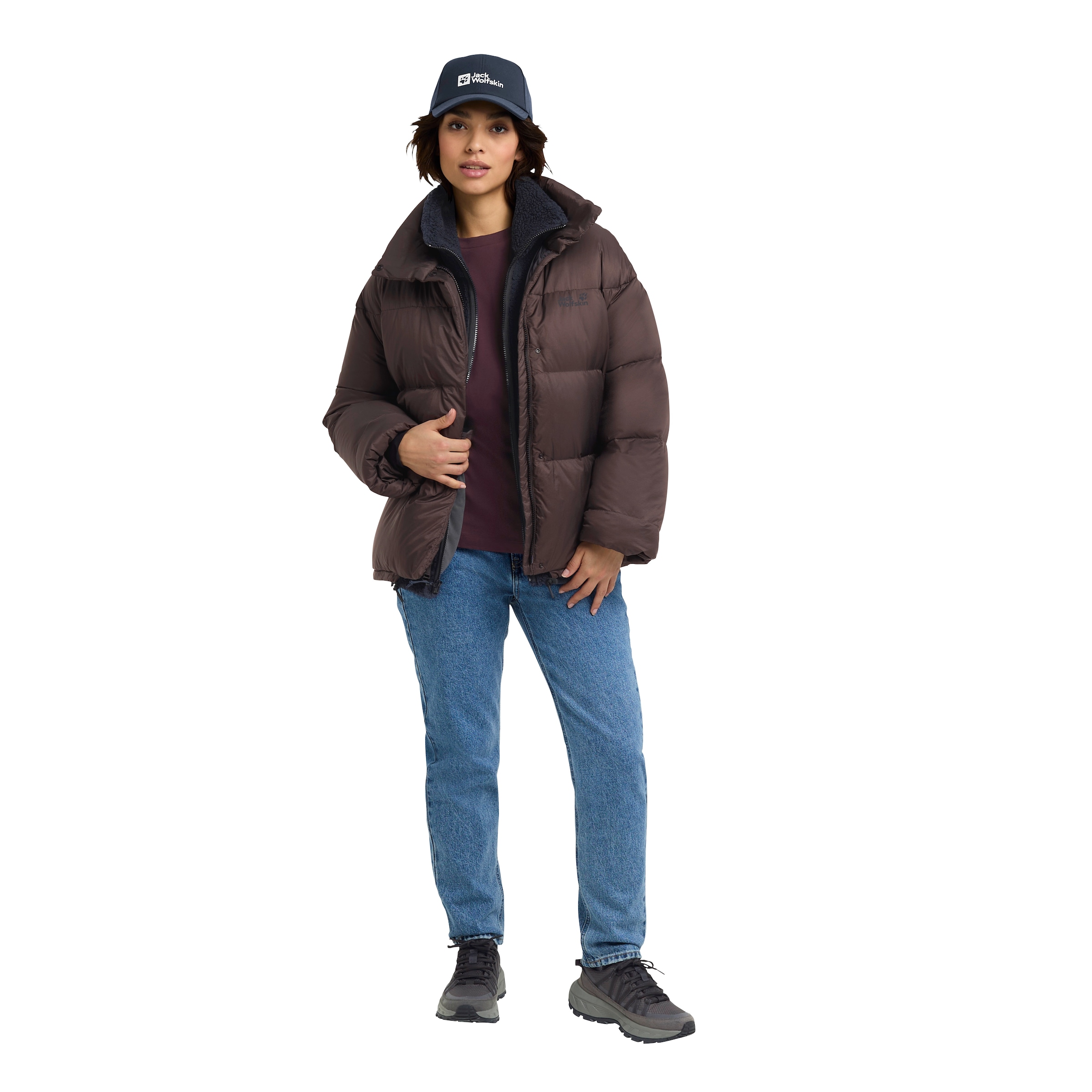 Jack Wolfskin Daunenjacke »ICY HILL JKT W RDS«, Wärmend, winddicht, Daunenjacke