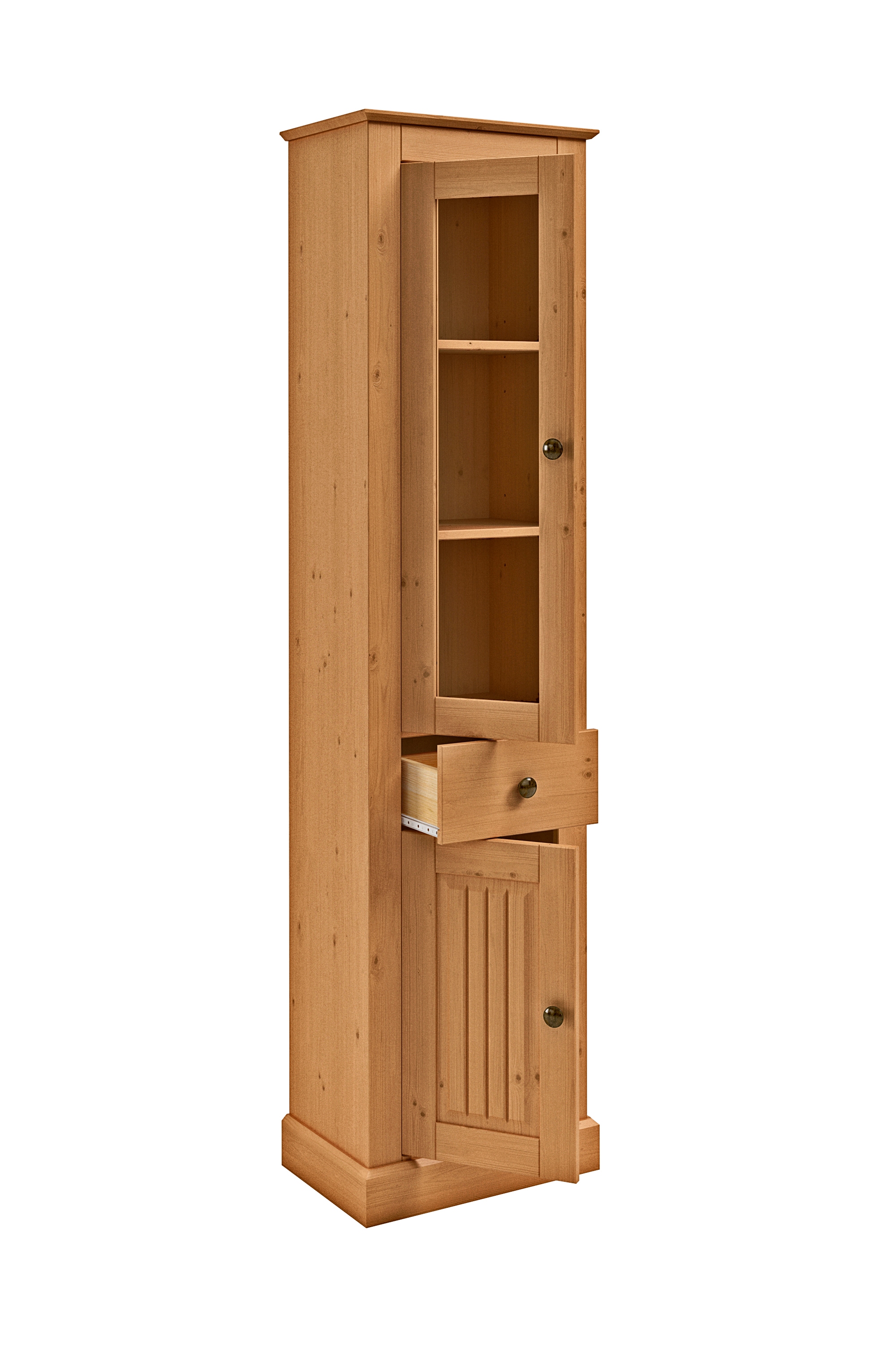 Home affaire Vitrine »Liotta« eine Glastür und einer Holztür und einer Schublade