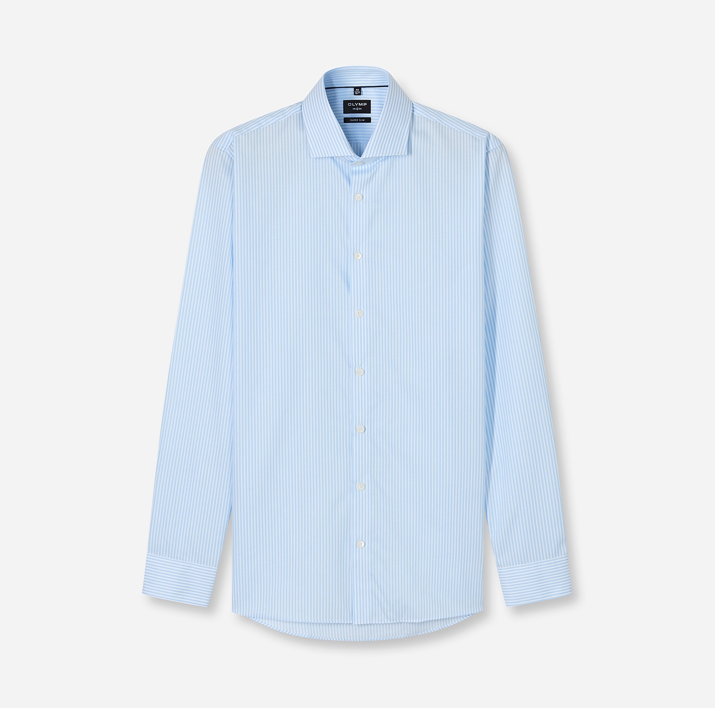 OLYMP Langarmhemd »No 6 six« Royal Kentkragen, Businesshemd, super slim fit