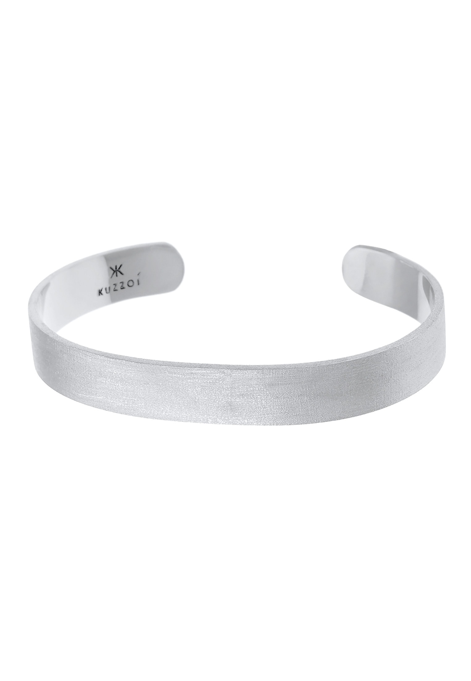 Kuzzoi Armreif »Armband Herren Armreif Offen Basic 925 Silber«