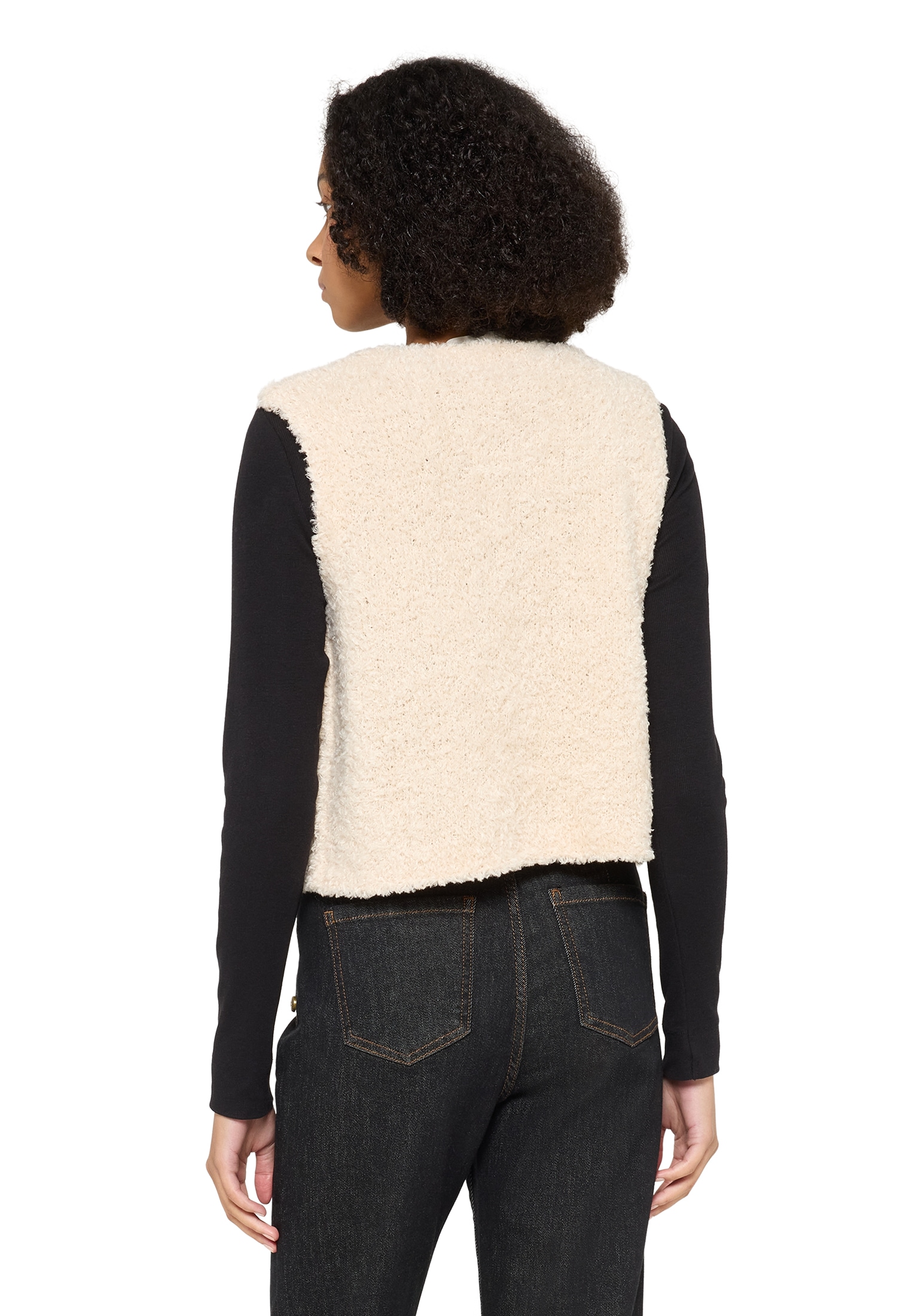 Cartoon Strickjacke »Strickweste mit Rundhalsausschnitt«