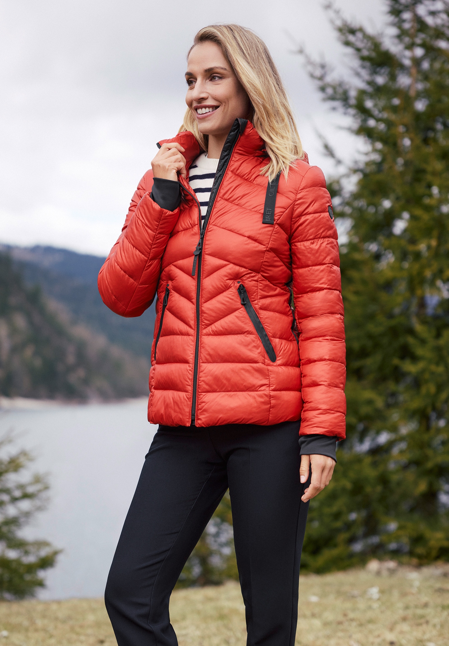 Gil Bret Steppjacke »Steppjacke mit abnehmbarer Kapuze«