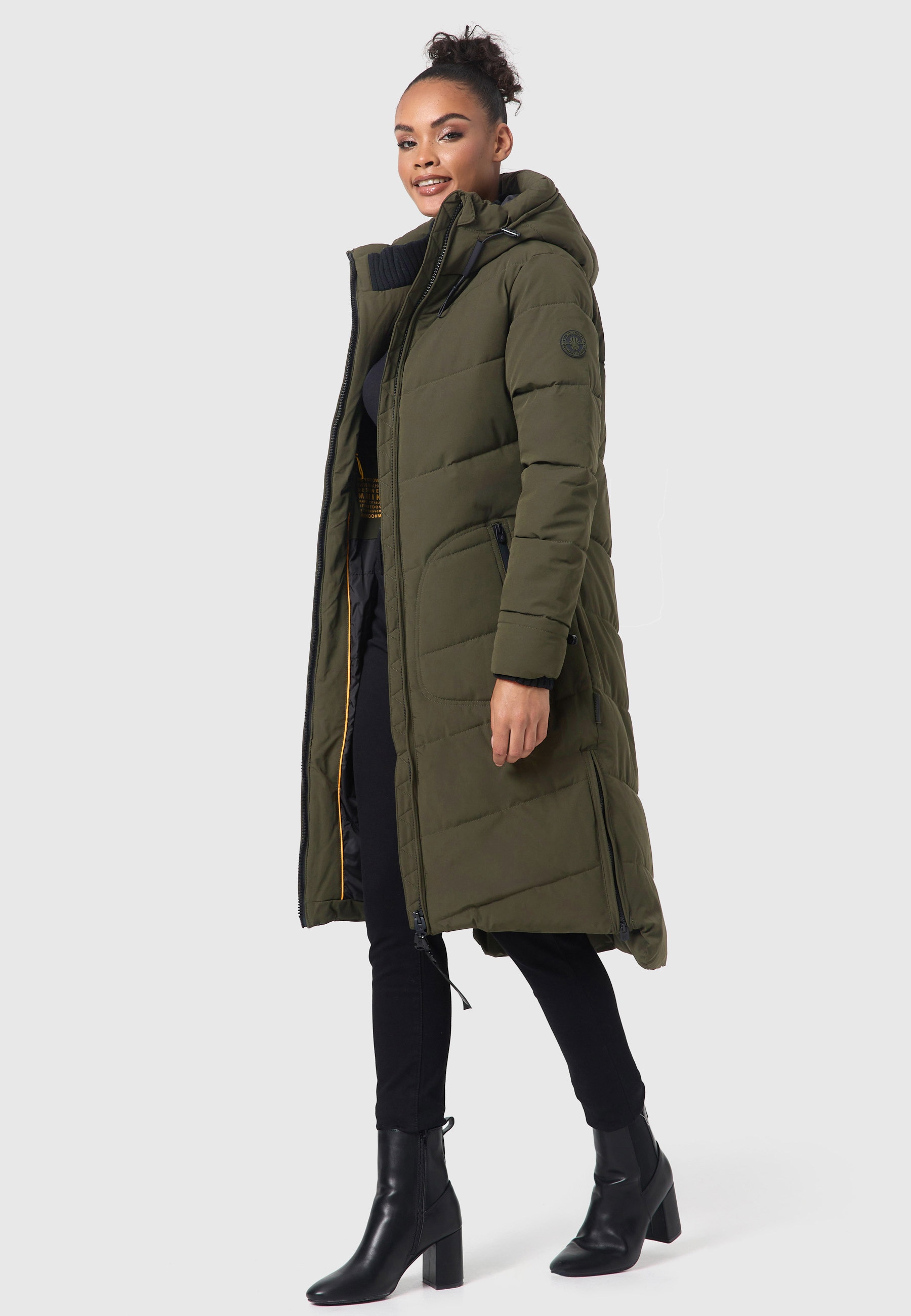 Marikoo Winterjacke »Marikoo Benikoo Damen lange Winterjacke B949«