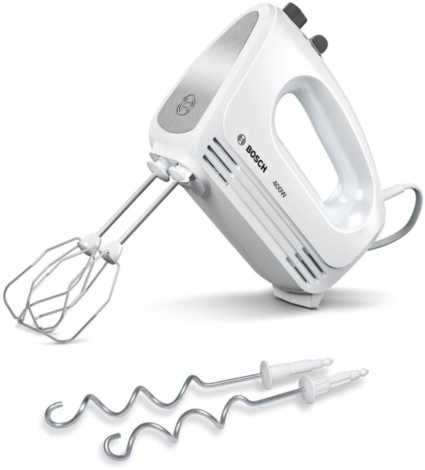 BOSCH Handmixer »CleverMixx MFQ24200«, 400 W, inkl. Edelstahl-Tubobesen,  Edelstahl-Knethaken, leicht und ergonomisch im OTTO Online Shop | Handmixer