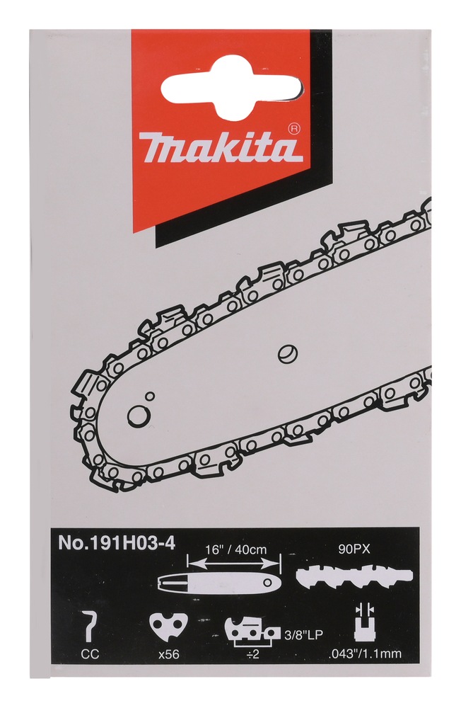 Makita Ersatzkette »»191H03-4««, (1 tlg.), für Sägekette, 90PX, 40cm, BxL: 75x75 cm, Edelstahl