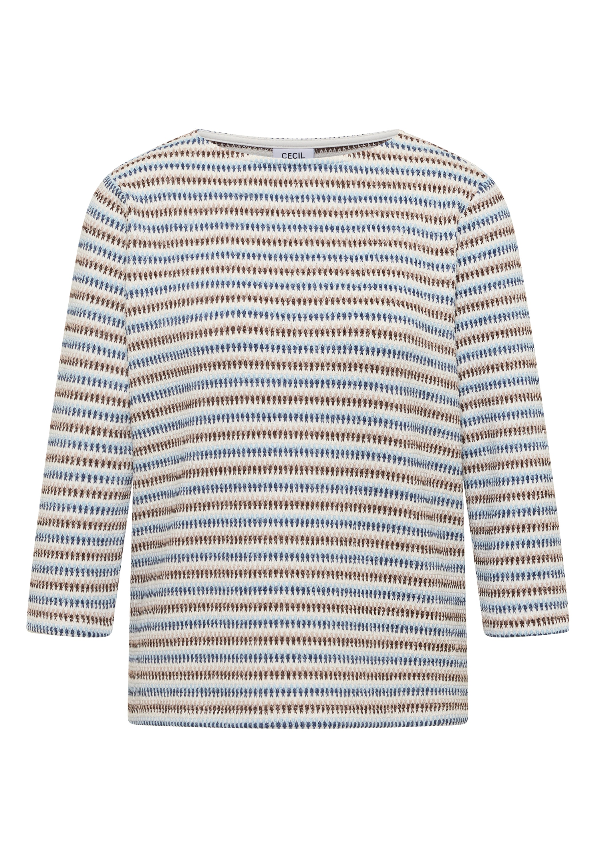 Cecil 3/4 Arm-Pullover mit Multicolor-Streifen
