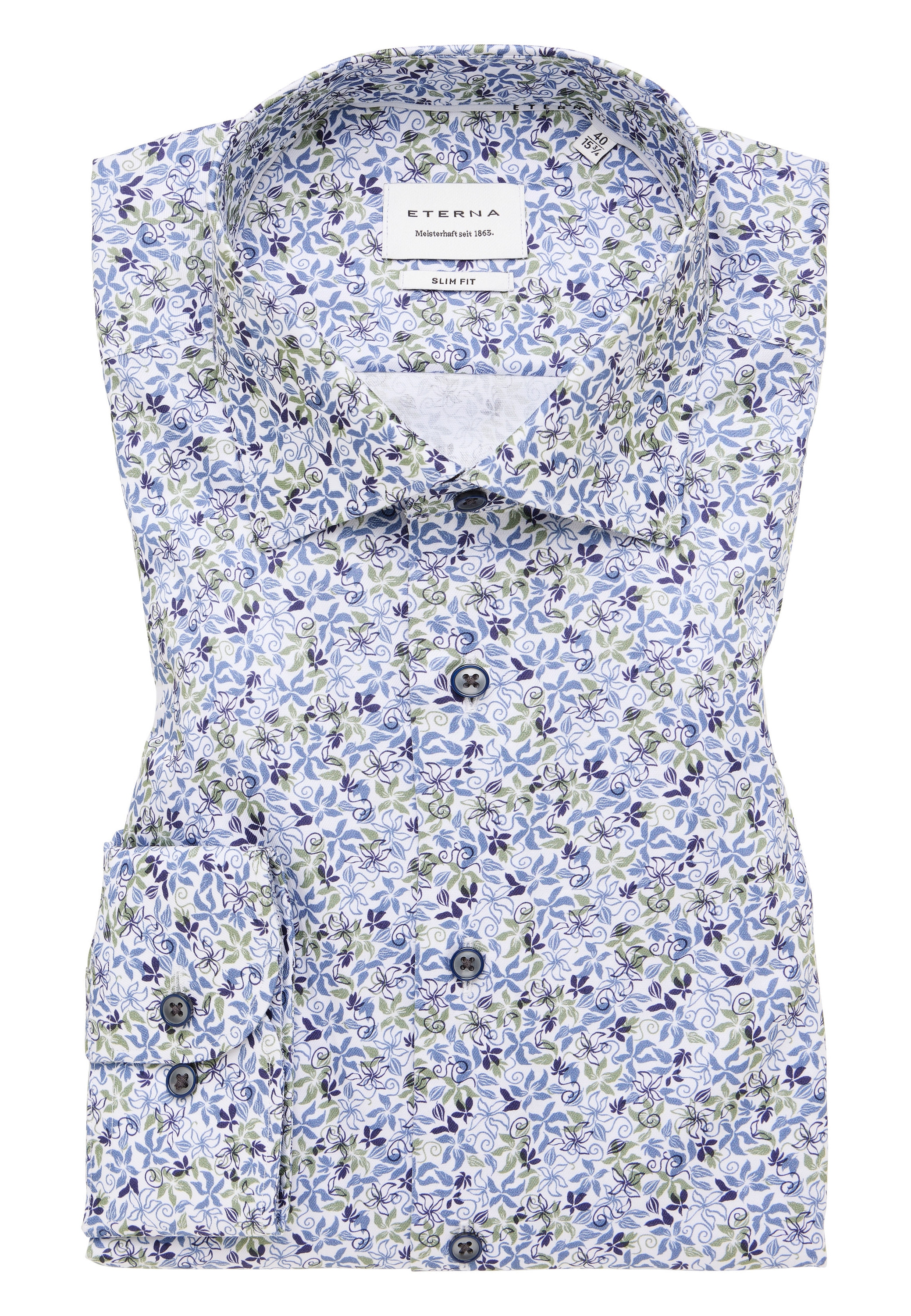 Eterna Langarmhemd »SLIM FIT«, NON IRON (bügelfrei)