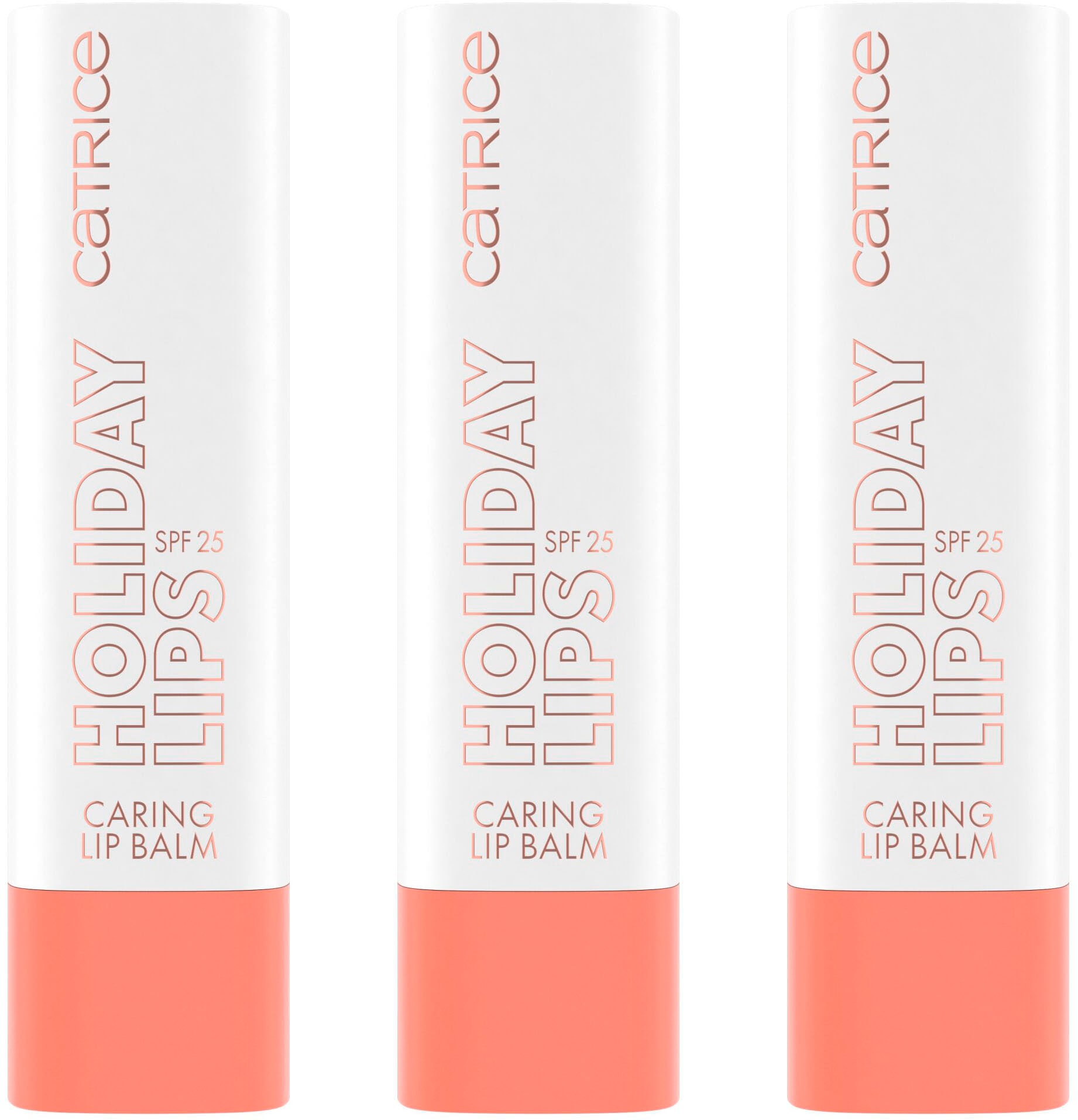 Lippenbalsam »Holiday Lips Caring Lip Balm«, (Set, 3 tlg.)