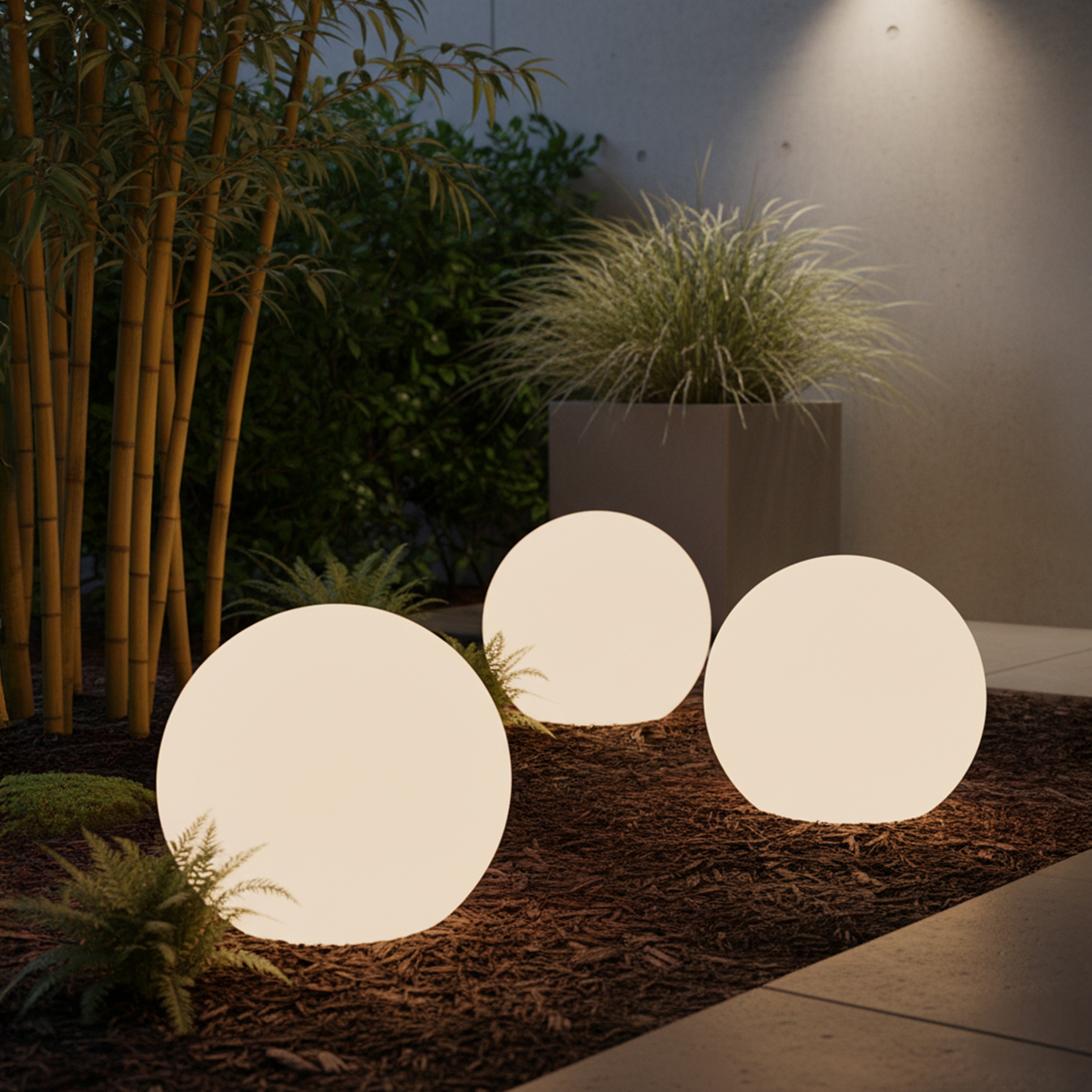 OTTO home LED Solarleuchte »LED Solar Kugel ILLORA, RGB + Warmweiss« LED-Modul 1 Stk. RGB | Warmweiß mit Erdspieß