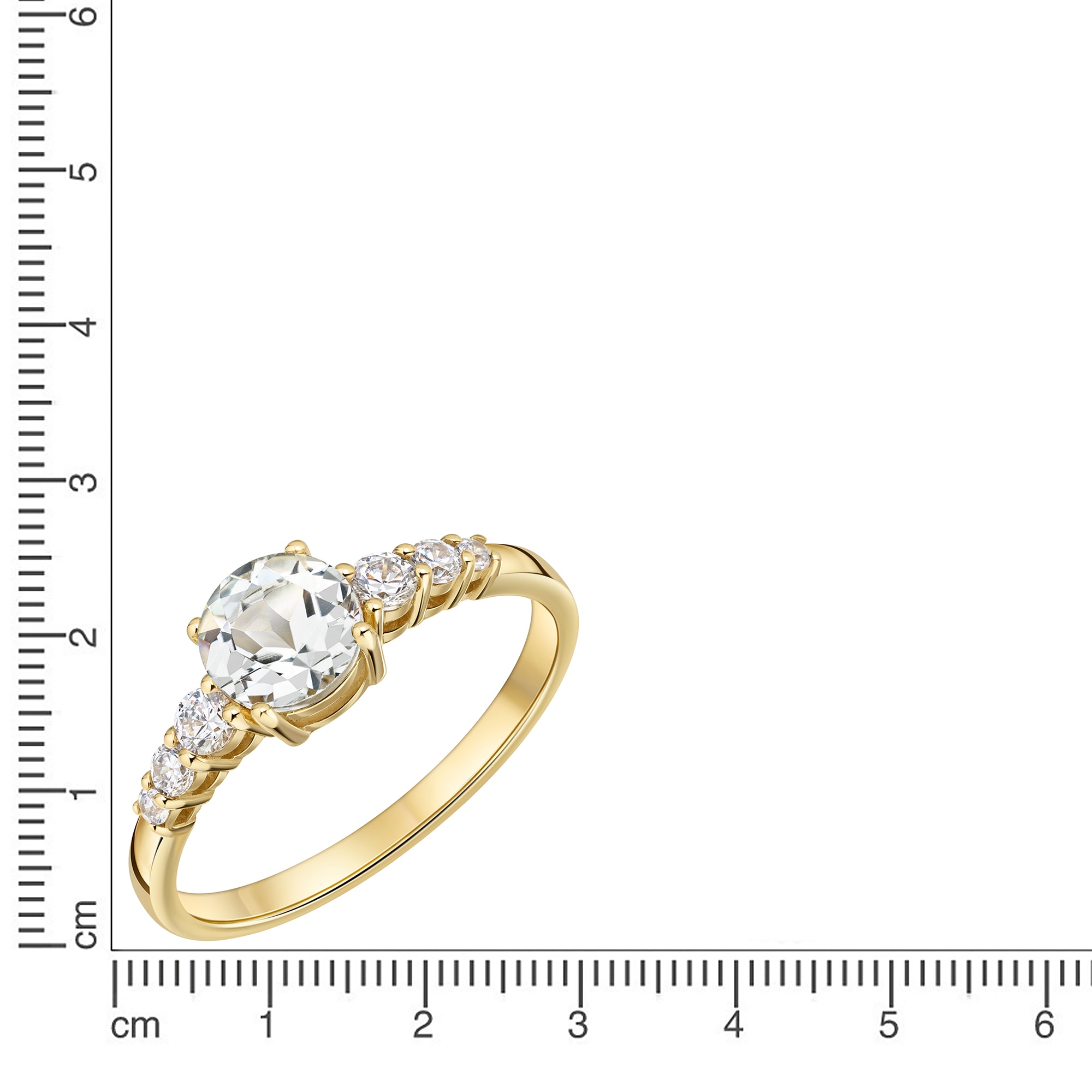 Firetti Fingerring »Schmuck Geschenk Gold 333 Damenring Ring« mit Amethyst, Zirkonia (synth.)