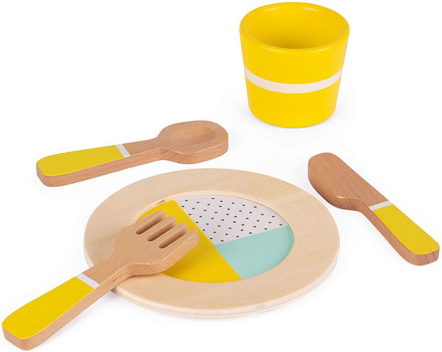 Janod Spielgeschirr »Essgeschirr Holz (20 Teile)«