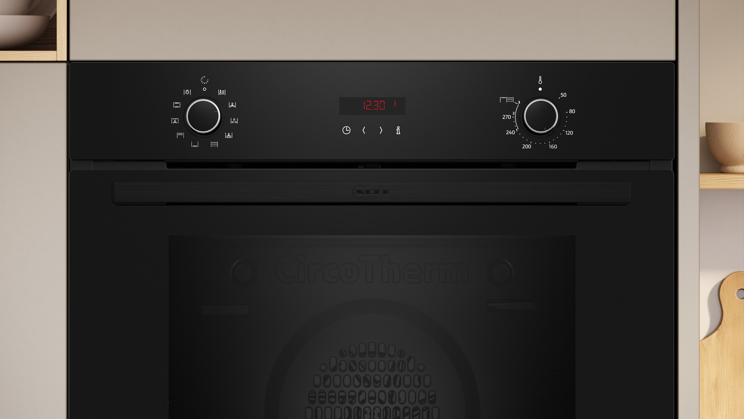 NEFF Backofen-Set »B2CCG6AK3«, mit Teleskopauszug nachrüstbar, Pyrolyse-Selbstreinigung, mit pyrolytischer Selbstreinigung
