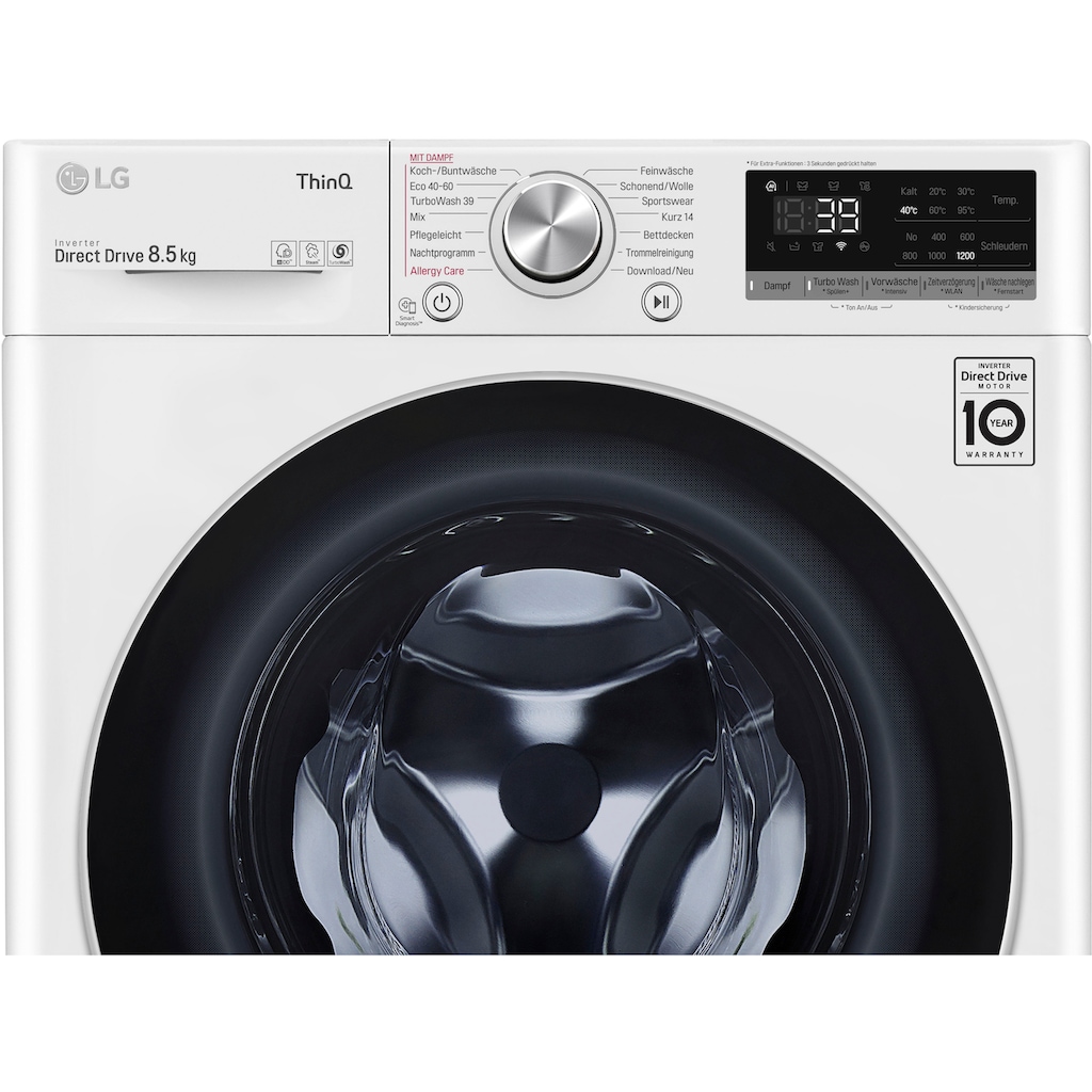 LG Waschmaschine »F2V7SLIM8E«, F2V7SLIM8E, 8,5 kg, 1200 U/min