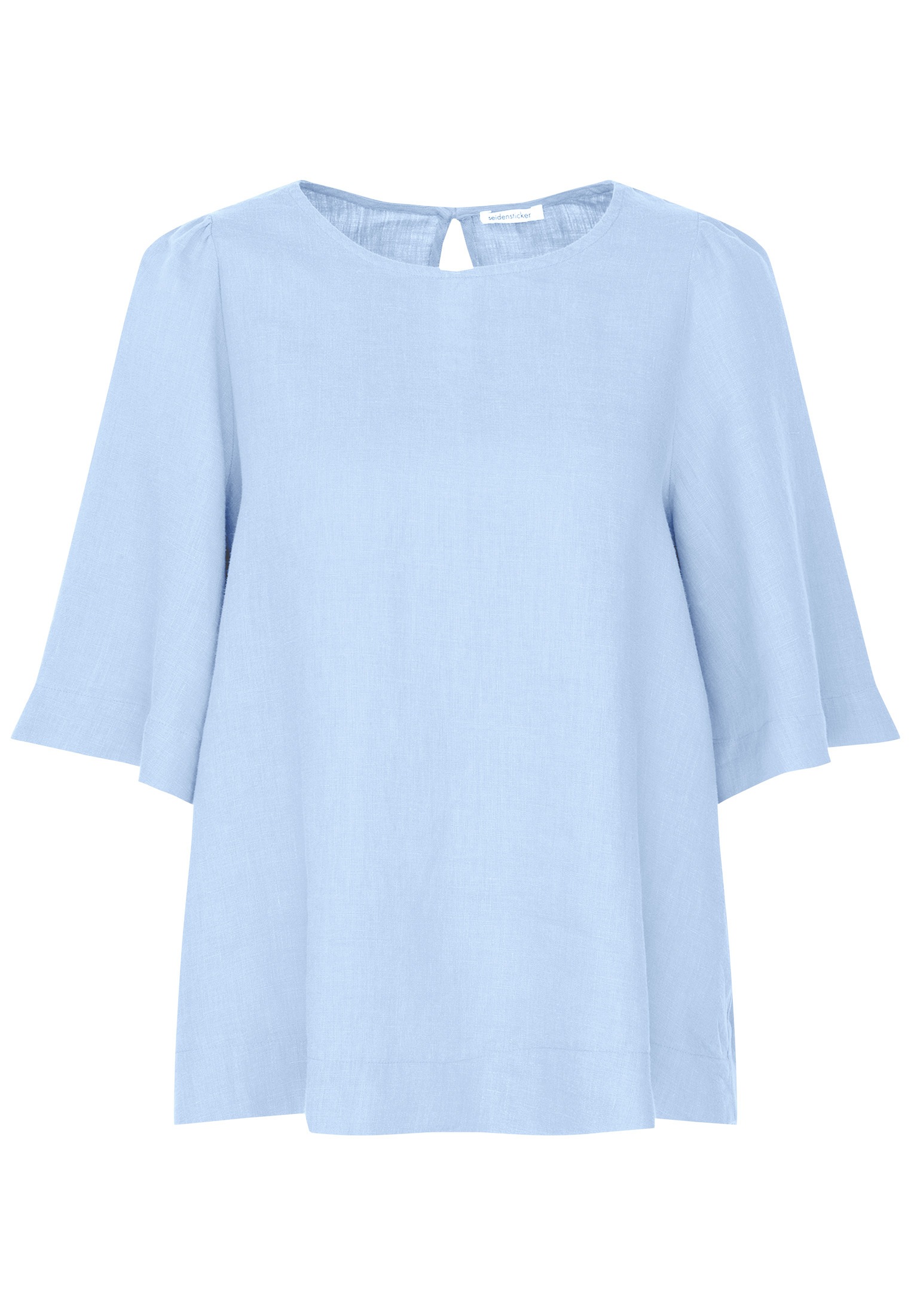 seidensticker Shirtbluse »Schwarze Rose«, Kurzarm Rundhals Uni