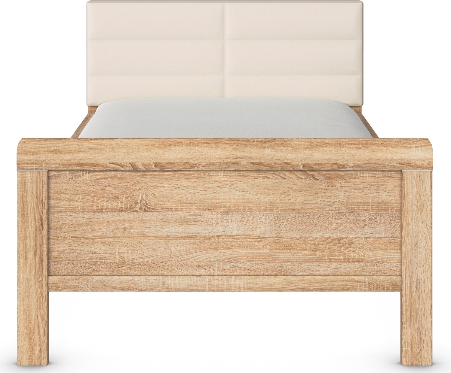 rauch Bett »Bett Einzelbett Stollenbett EVELYN«, in Komforthöhe mit Polsterkopfteil in elegantem Stil MADE IN GERMANY