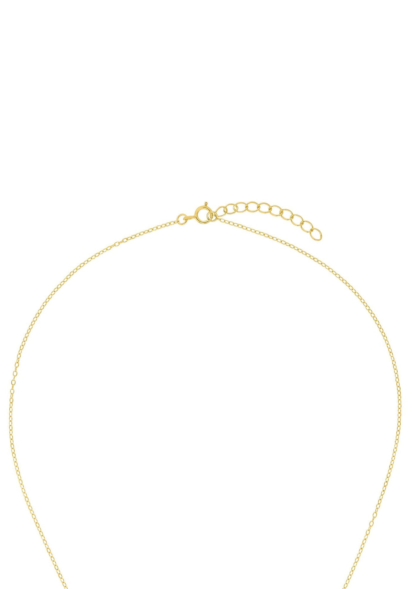 Amor Kette mit Anhänger »Gold Glitzersteinchen, 2022092«, mit Zirkonia (synth.)