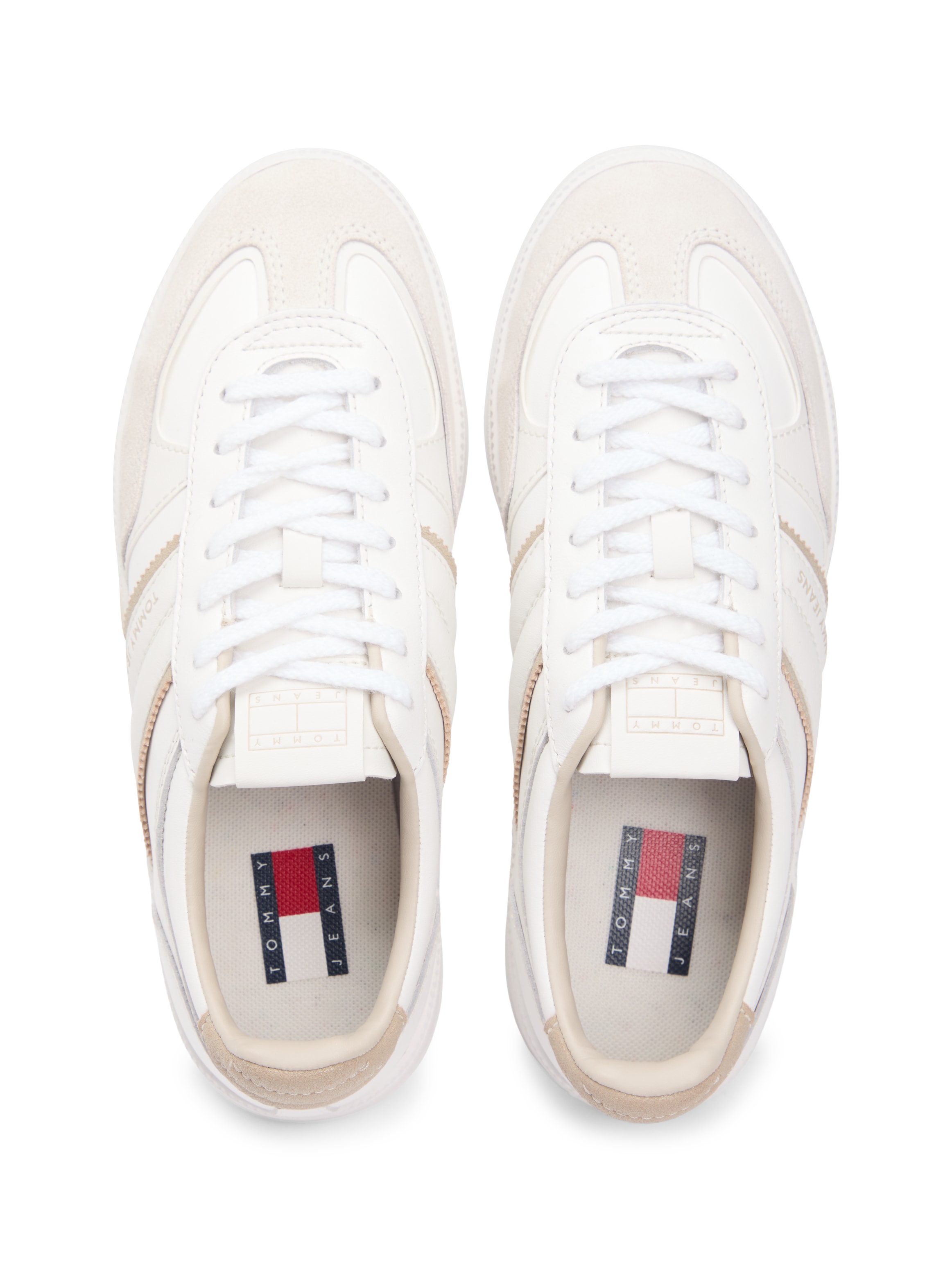 Tommy Jeans Plateausneaker »THE GREENWICH EDGE FLATFORM«  , Freizeitschuh, Halbschuh, Schnürschuh mit Logoschriftzug