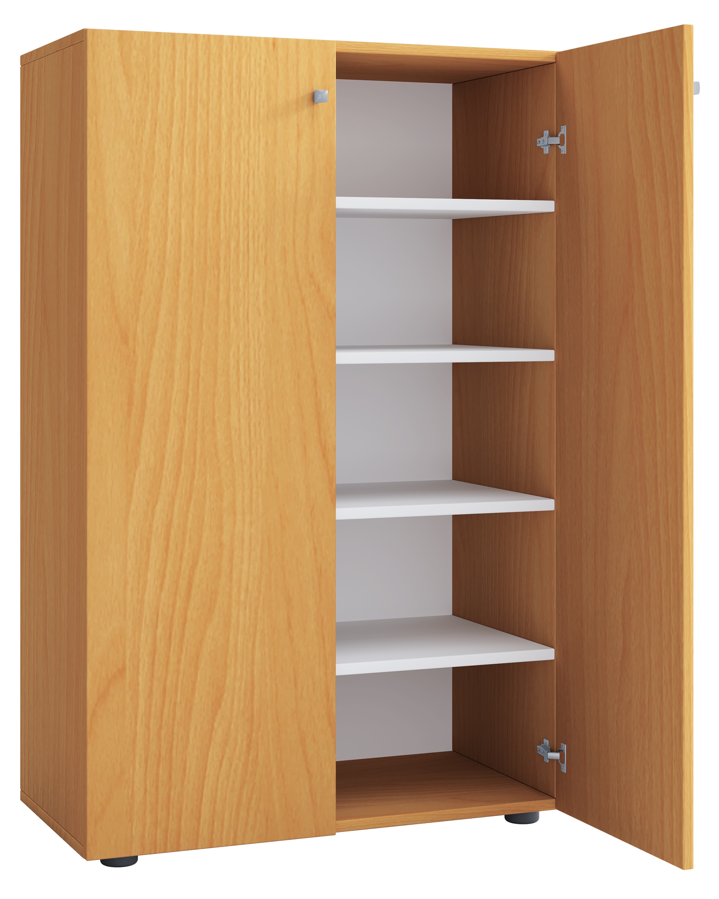 VCM Schuhschrank »VCM Holz-Schuhschrank | Maße: H. 110 x B. 70 x T. 39 cm | Allzweckschrank | 5 Fächer | 2 Drehtüren¿ Lona«, (1 St.)