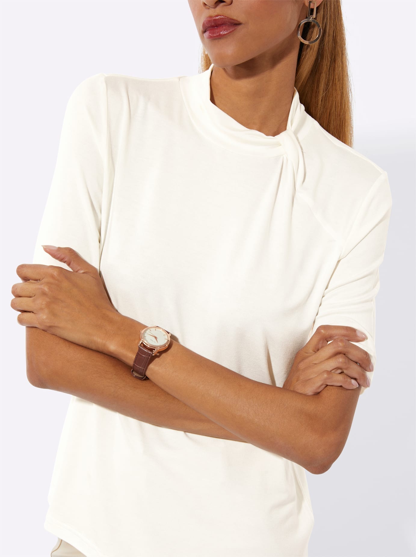 creation L Kurzarmshirt »Shirt« 1 tlg.