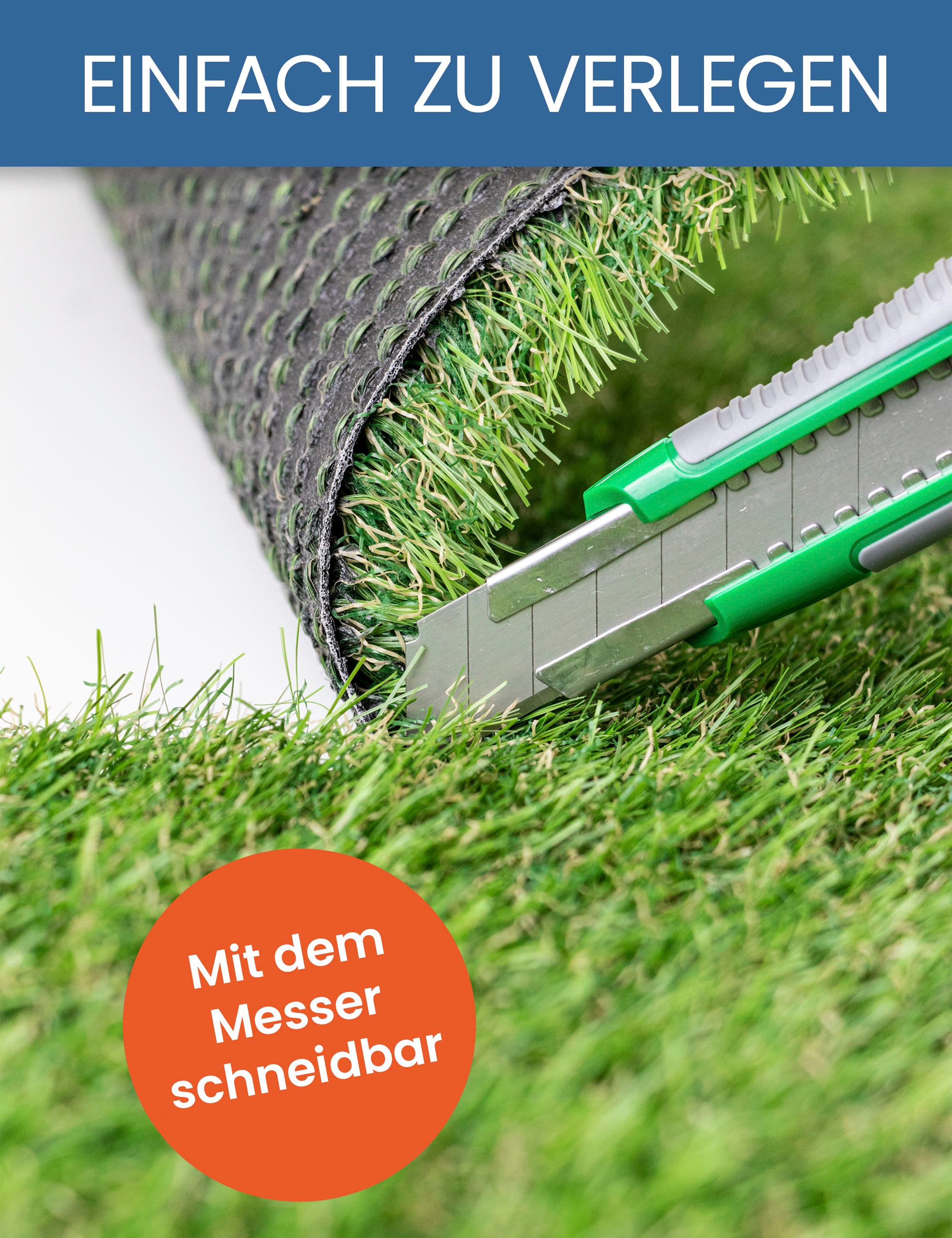 Primaflor-Ideen in Textil Kunstrasen »WOODLAND«, rechteckig, 29 mm Höhe, realistische Optik, mit Drainagefunktion, ideal für Balkon & Terrasse