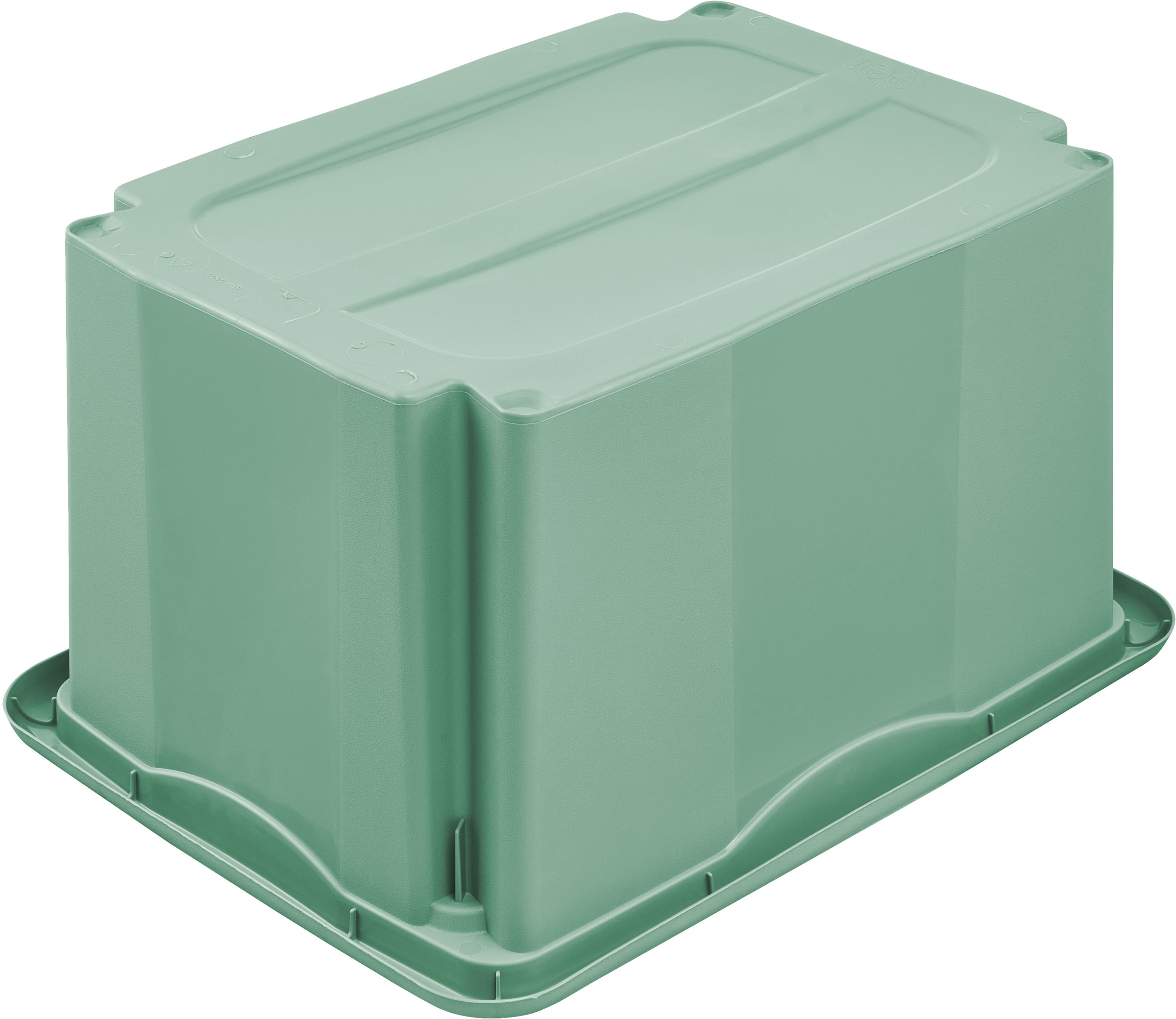 keeeper Aufbewahrungsbox »Emil, 3er Set, 45 L, 54,5 x 39 x 29,5 cm« ineinander und aufeinander stapelbar