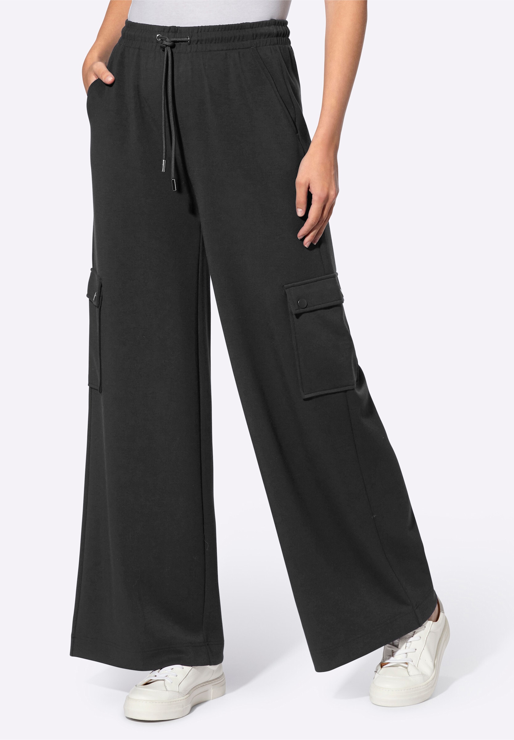 heine Schlupfhose »Jersey-Hose Jerseyhose mit Cargo-Taschen«