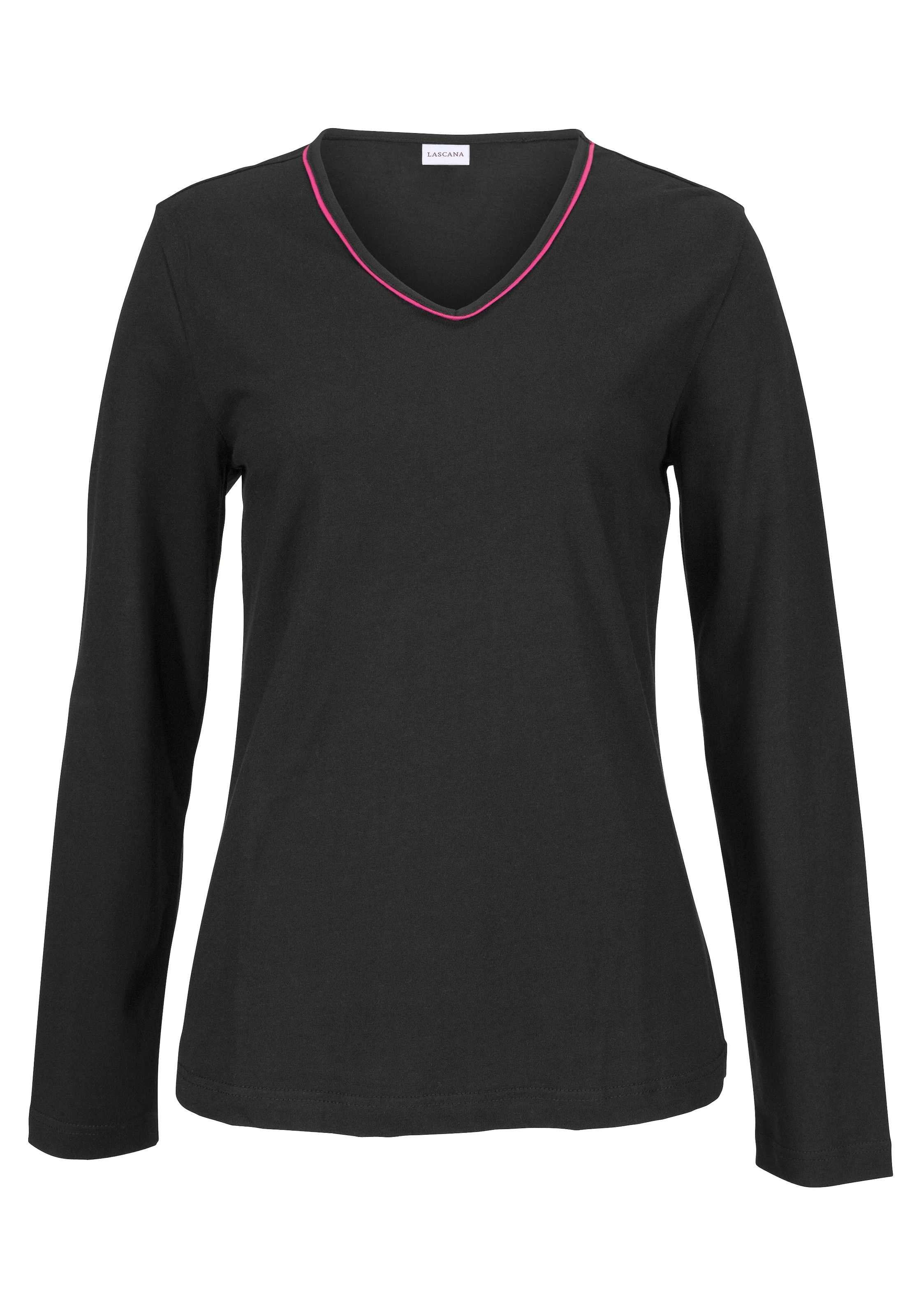 LASCANA Pyjama 2 tlg. mit kuscheliger Flanellhose