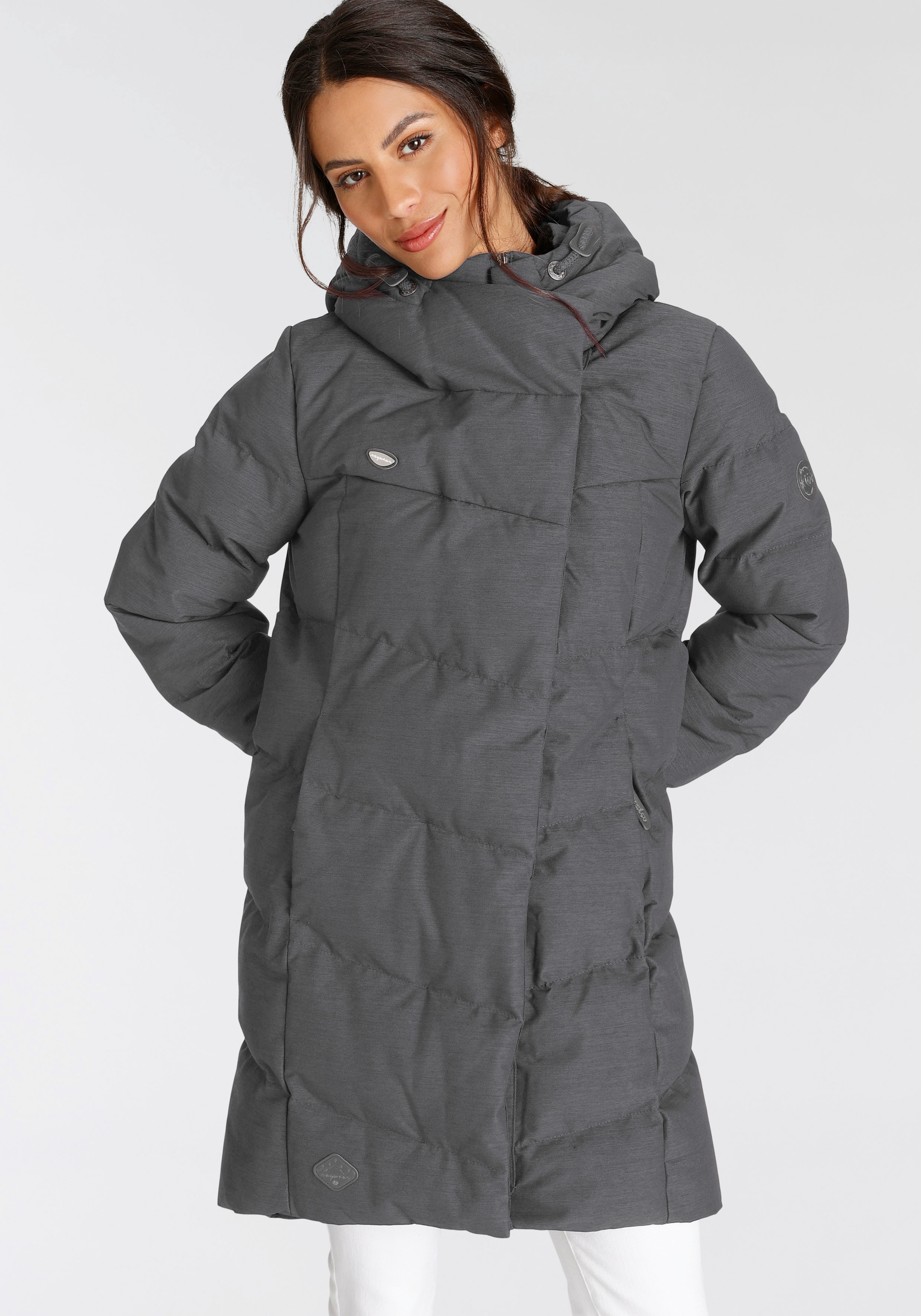 Ragwear Steppjacke »PAVLINNA O«, mit Kapuze, stylischer, gesteppter Winterparka mit Kapuze