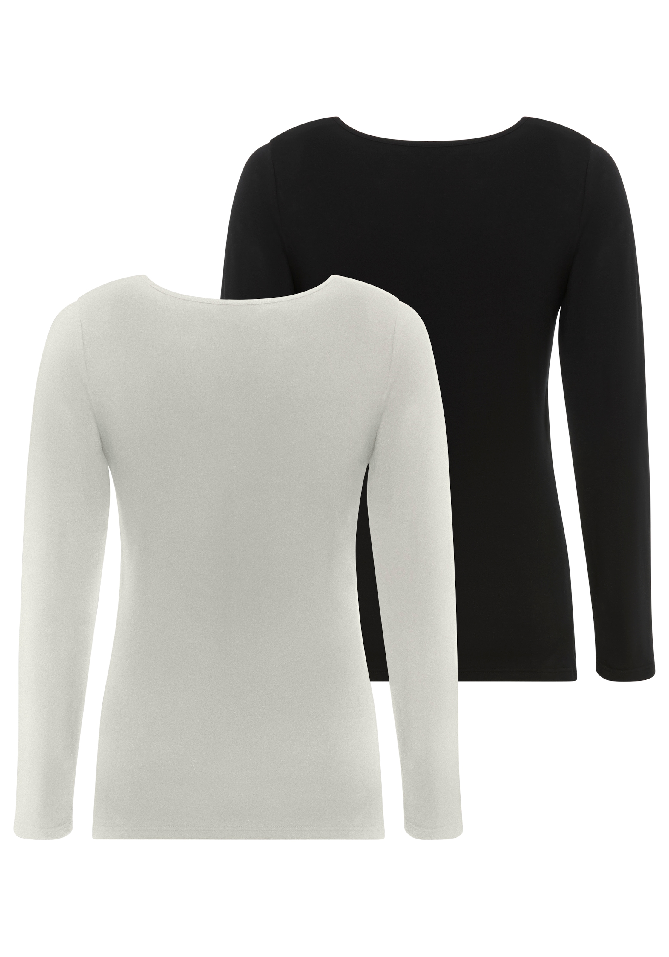 Neun Monate Umstandsshirt »2er Pack Stillshirts mit praktischem Ausschnitt«, (Packung, 2 tlg.), 2er Pack Umstands-Shirt für Schwangerschaft und Stillzeit