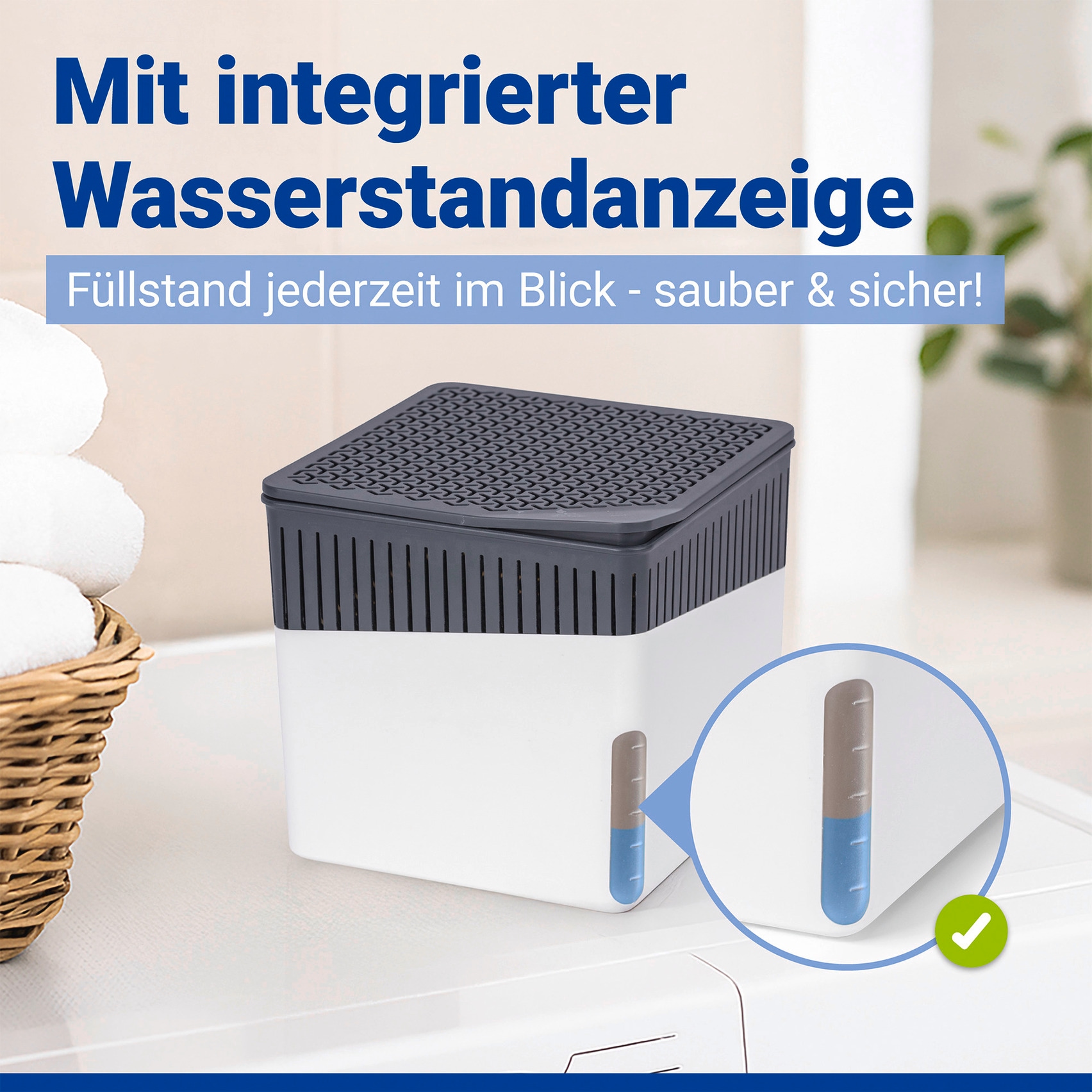 WENKO Luftentfeuchter »Cube« für 80 m³ Räume 2 x 1000g