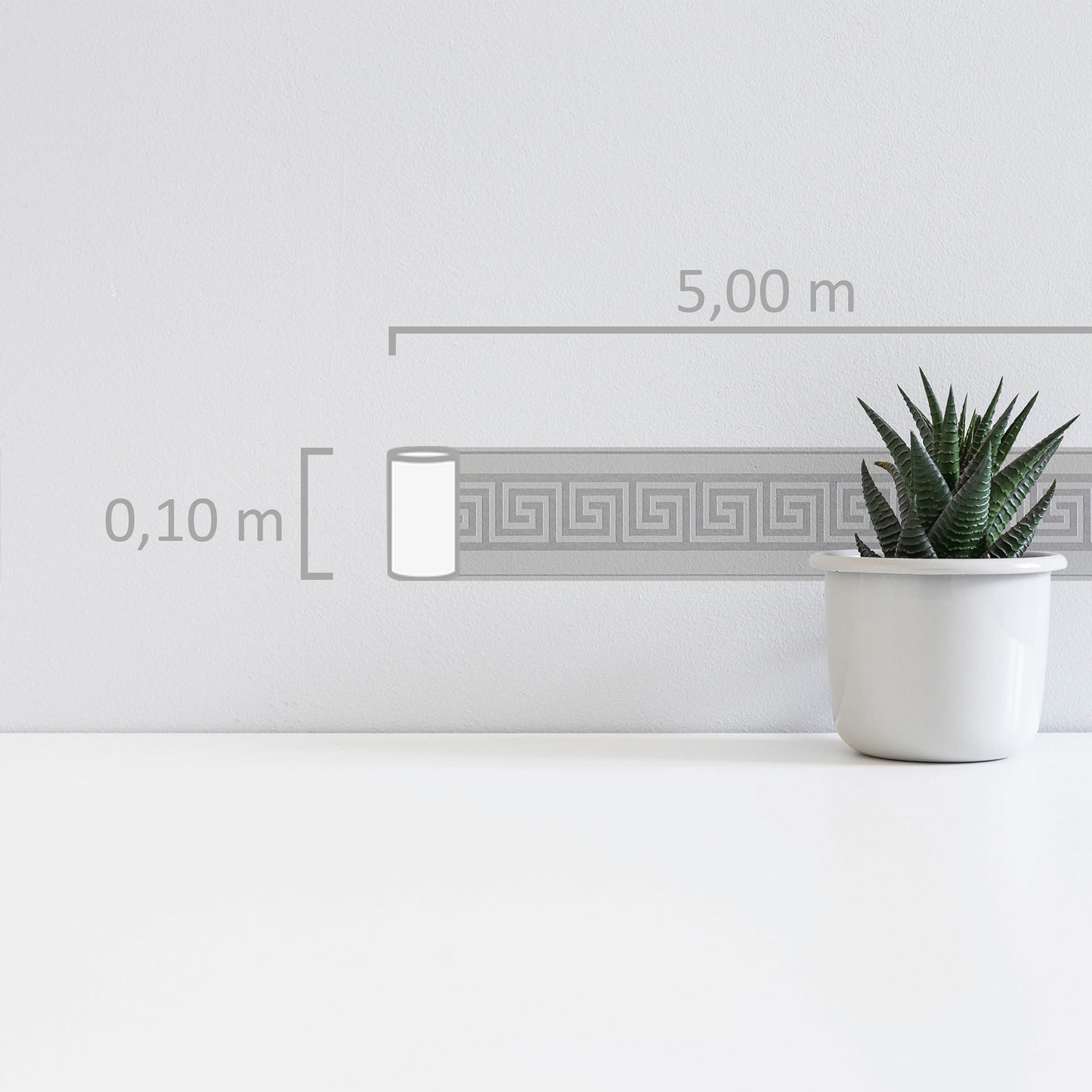 A.S. Création Bordüre »Only Borders 11« Motiv | geometrisch | grafisch strukturiert Tapete Bordüre Geometrische Bordüre Metallic Borte Wohnzimmer Flur