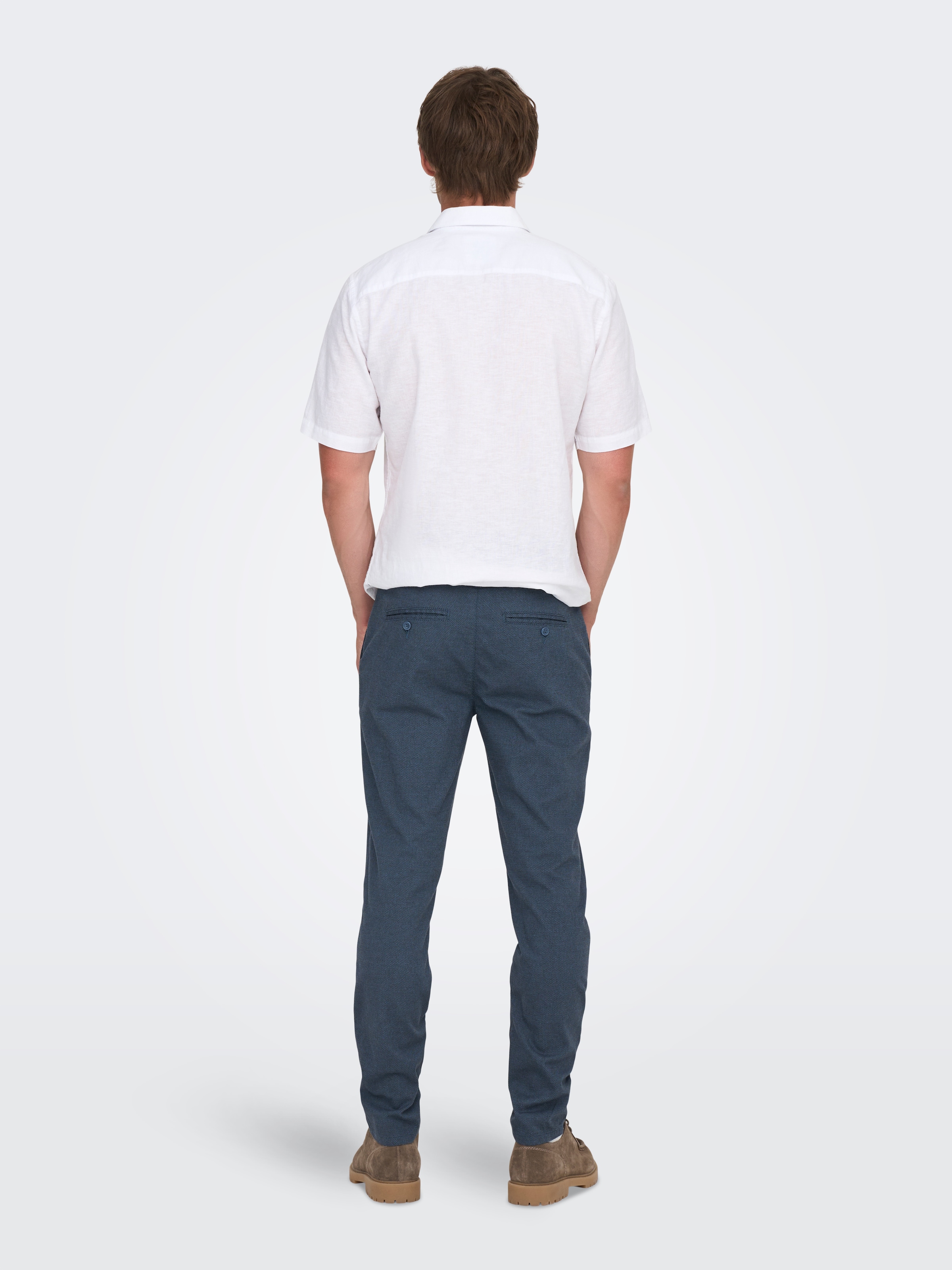 ONLY & SONS »ONSMARK PETE SLIM DOBBY 0058 PANT NOOS«