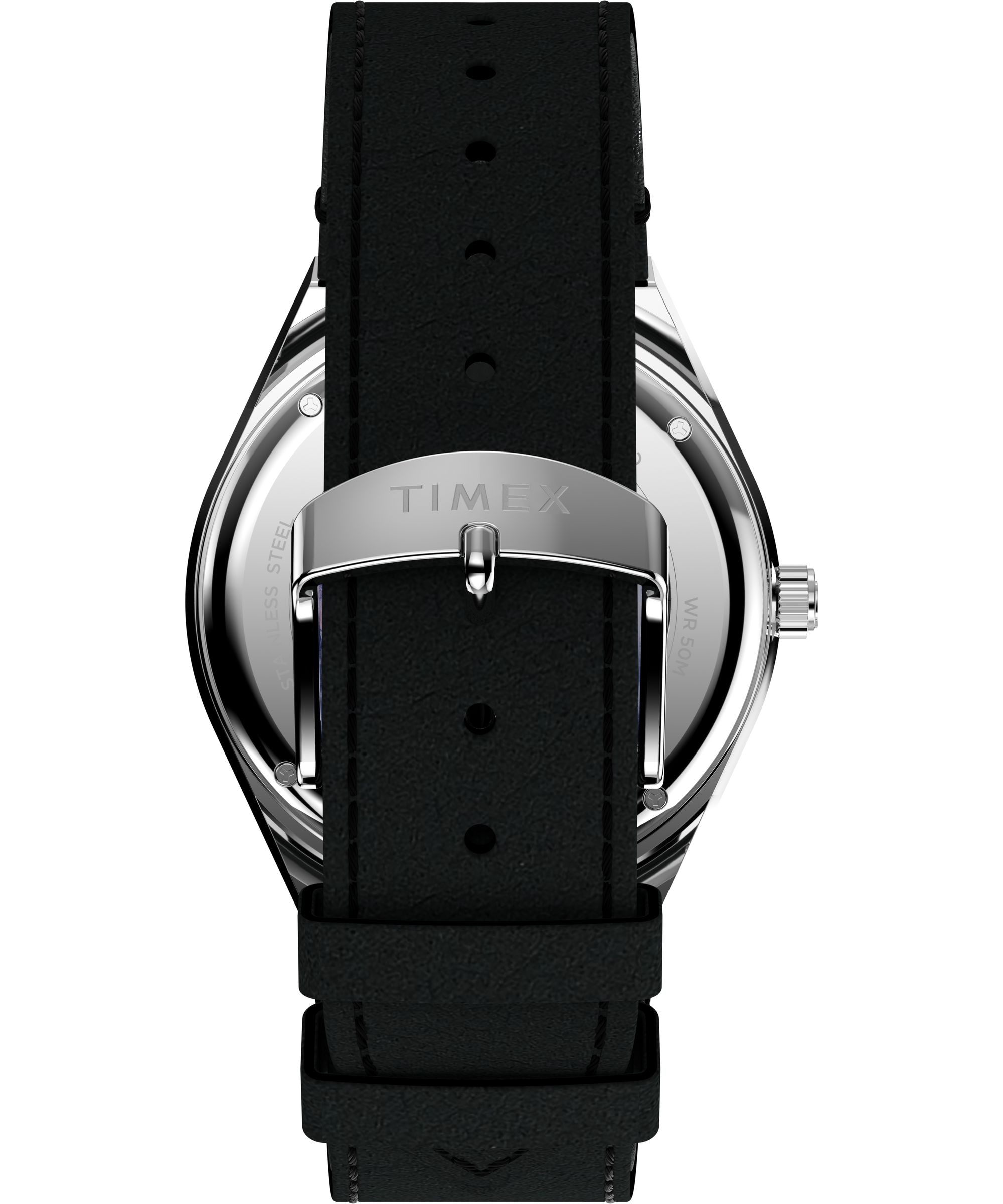 Timex Quarzuhr »Q Timex Vintage Inspired NASA« Armbanduhr, Herrenuhr, Lederarmband, analog, Wochentag, Tag, Mondphase