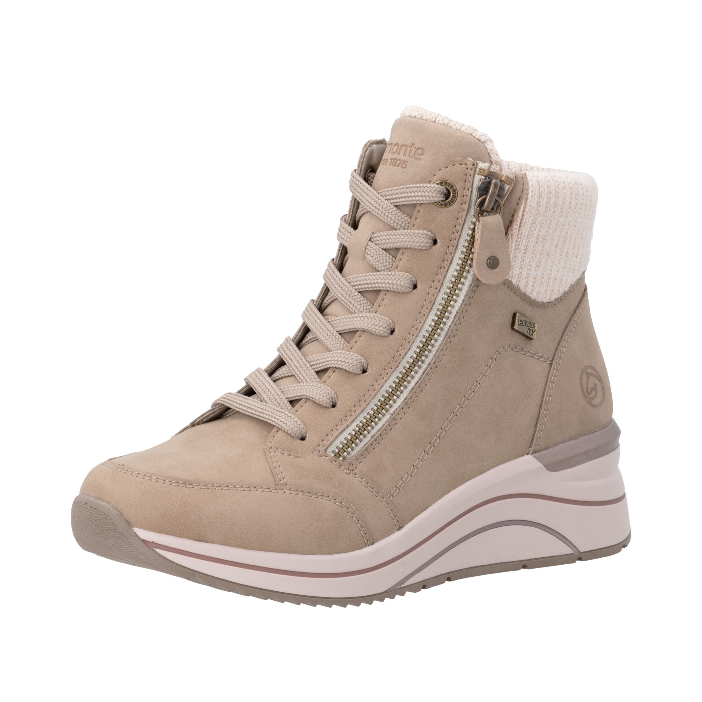 Remonte Keilstiefelette  Keilboots, Schnürstiefelette mit wasserabweisender TEX-Membrane