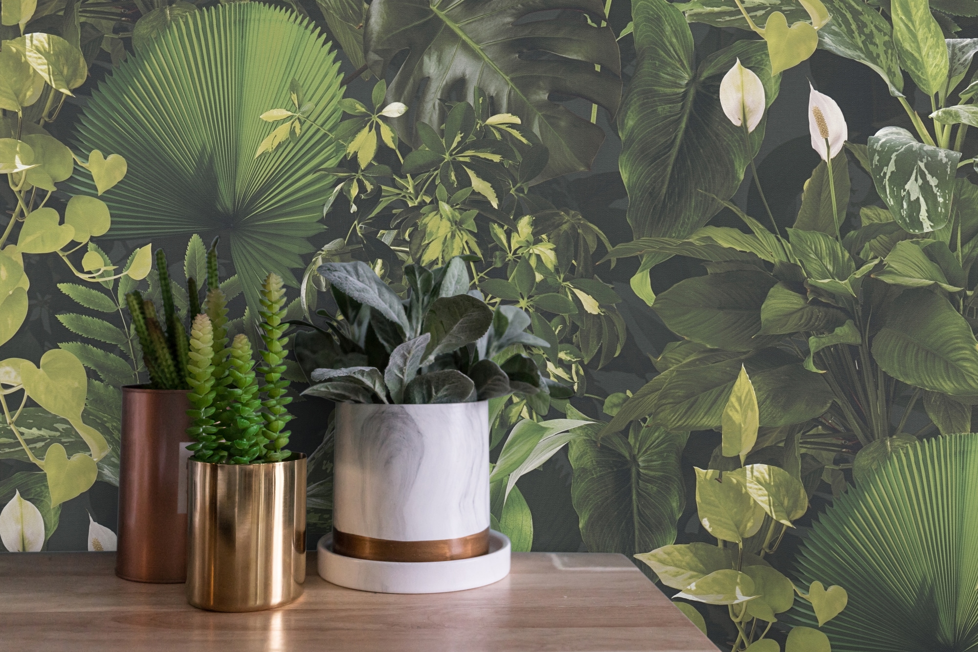 A.S. Création Vliestapete »PintWalls II Dschungel-Tapete Mustertapete Pflanzen Natur« matt strukturiert Vliestapete floral für Schlafzimmer Küche Wohnzimmer Dschungel Design