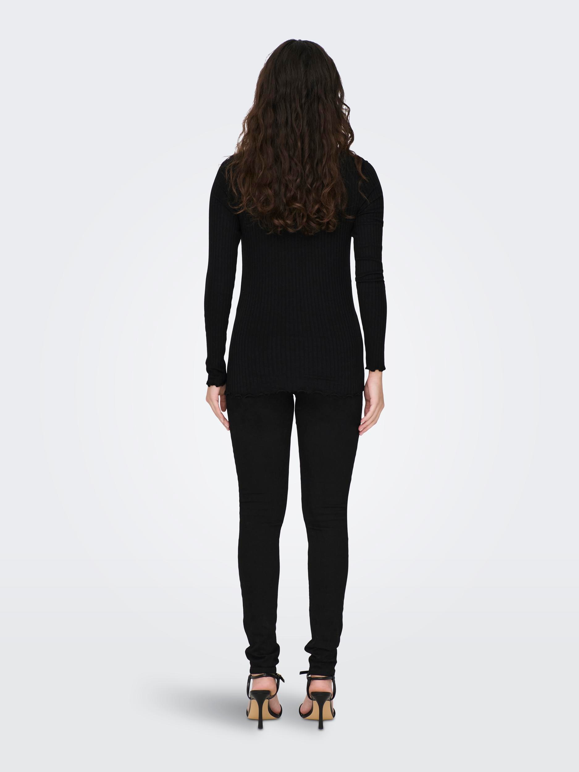 JDY Langarmshirt »JDYFRANSISKA L/S HIGHNECK TOP JRS NOOS«