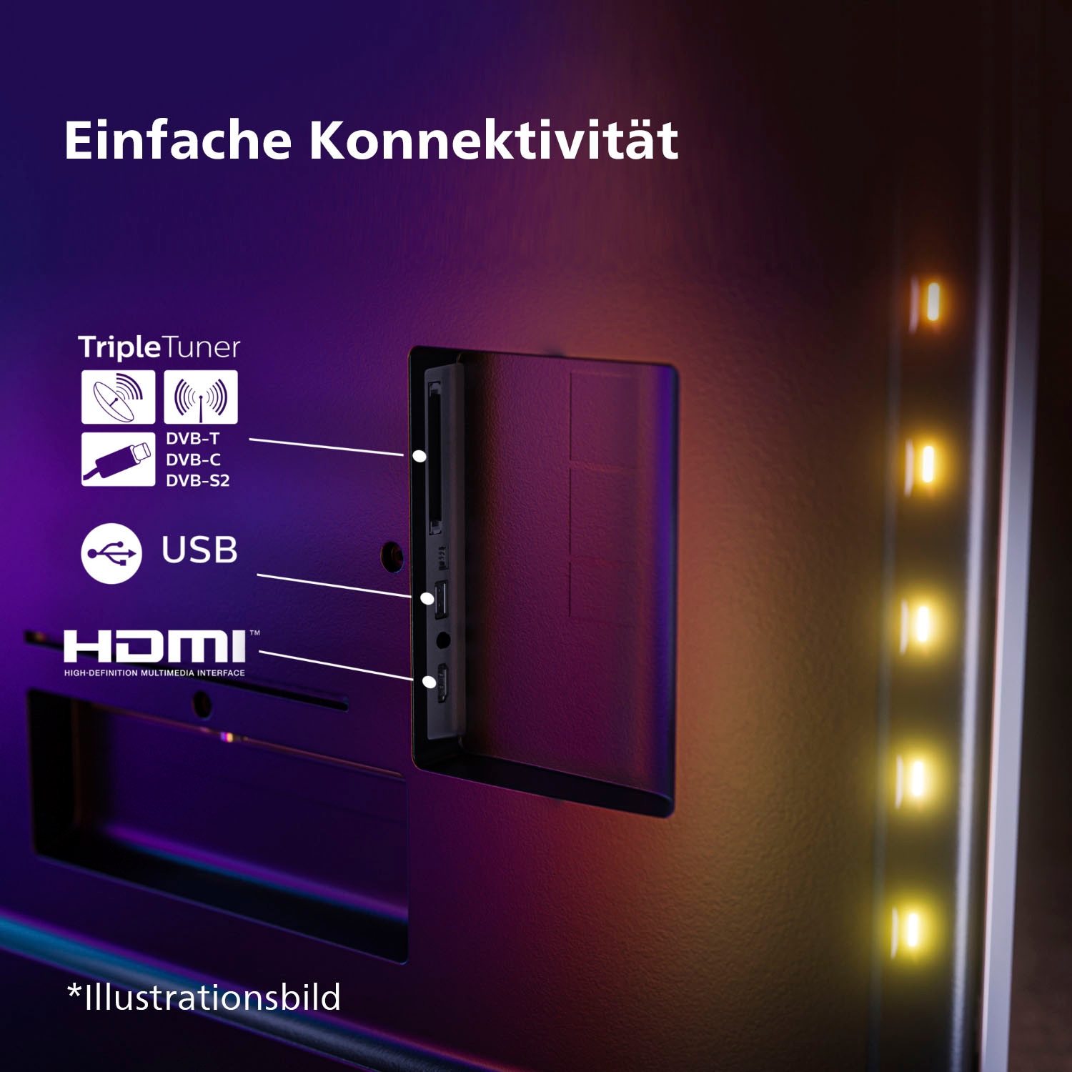 Philips OLED-Fernseher »65OLED808/12«, 4K Ultra HD, Android TV-Google TV-Smart-TV