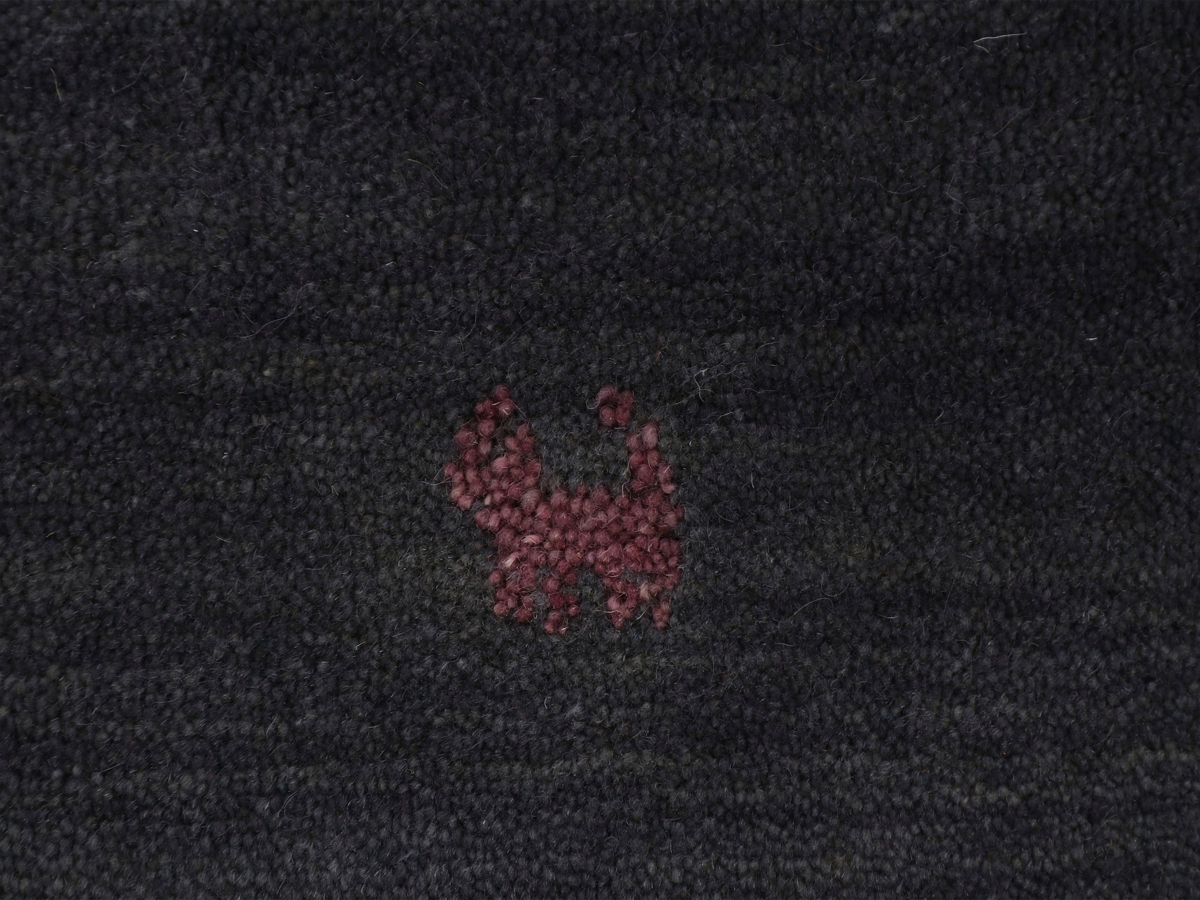 carpetfine Wollteppich »Gabbeh Uni«, rund, 15 mm Höhe, reine Wolle handgewebt, Gabbeh Tiermotiv warmes Raumklima viele Größen