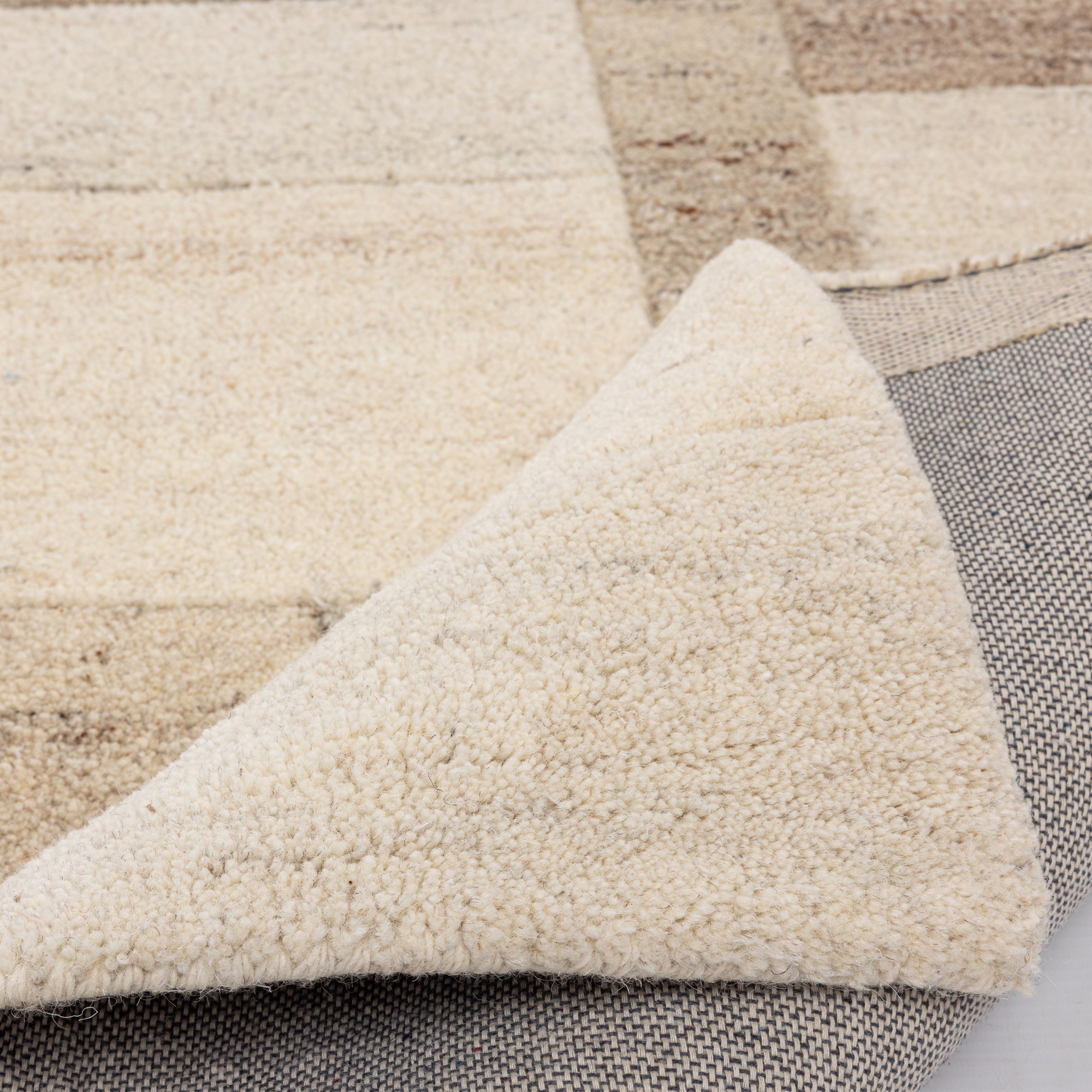 THEKO Läufer »Lola, Wolle, handgearbeitet, Patchwork Design« rechteckig 12 mm Höhe Teppich-Läufer, handgetuftet, Flur, Brücke